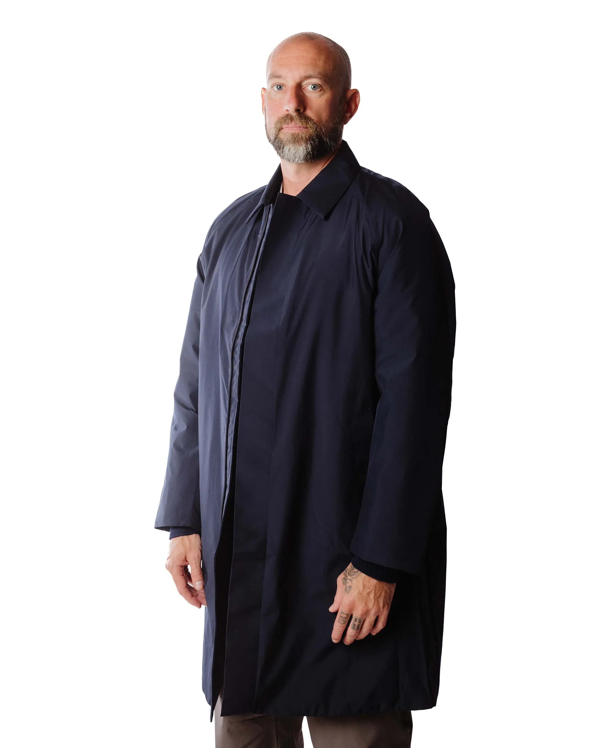 Norse Projects Vargo Gore-Tex Infinium Raglan Mac Dark Navy sold by Lost & Found product image thumbnail 3