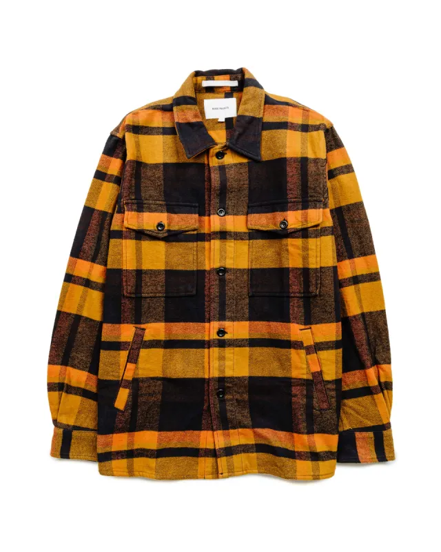 Norse Projects Julian Organic Heavy Twill Overshirt Dark Navy sold by Lost & Found