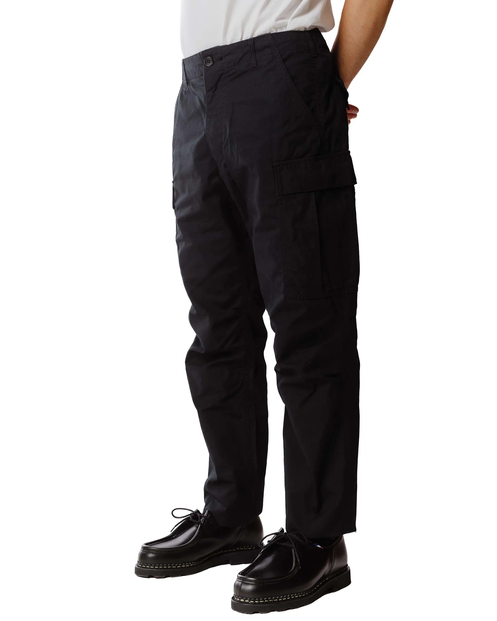 Sage de Cret x Lost & Found Coated Cotton/Linen Cargo Trouser Black sold by Lost & Found product image thumbnail 3