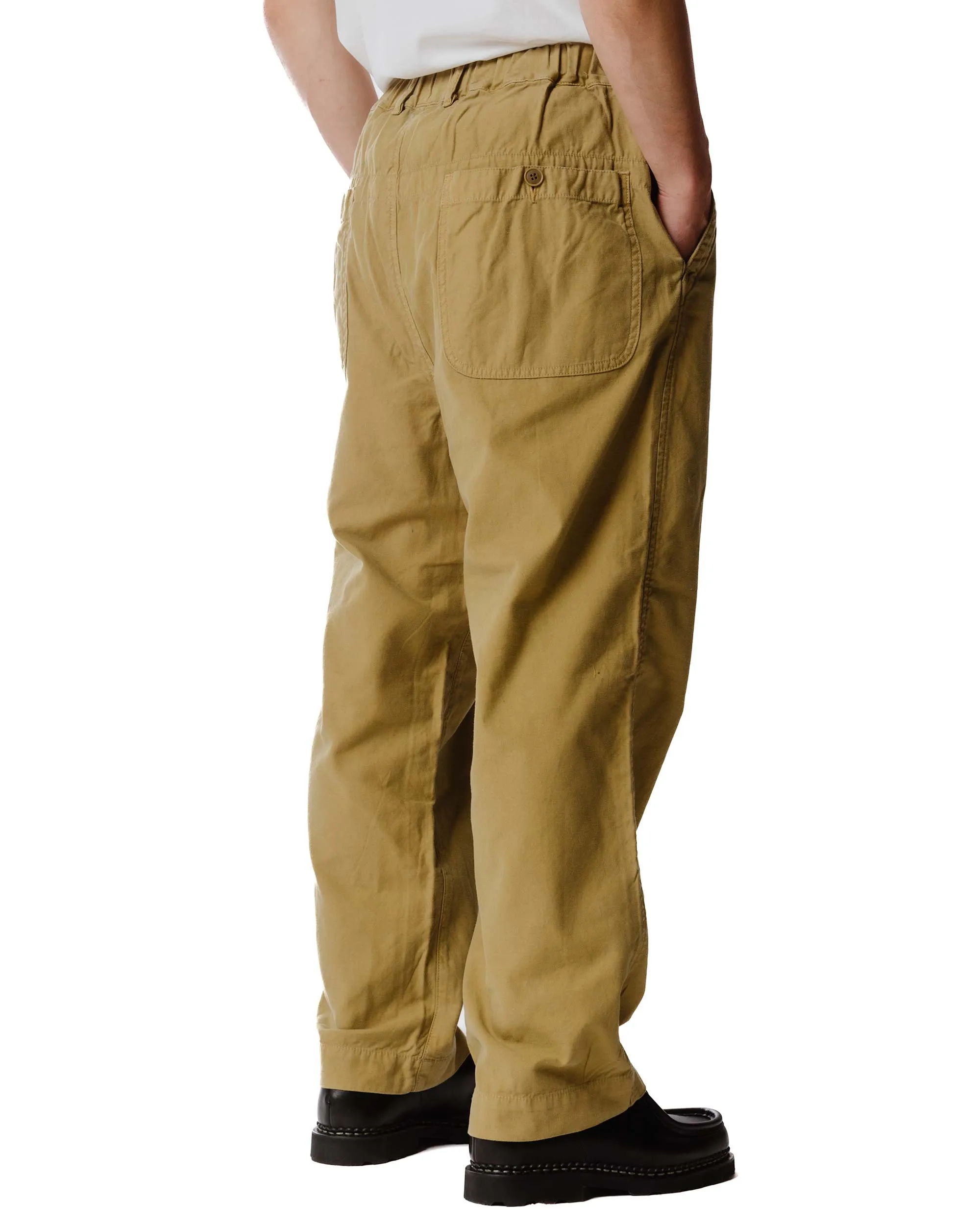 Sage de Cret Cotton/Linen Satin Back Crepe Pleated Wide Pants Beige sold by Lost & Found product image thumbnail 4