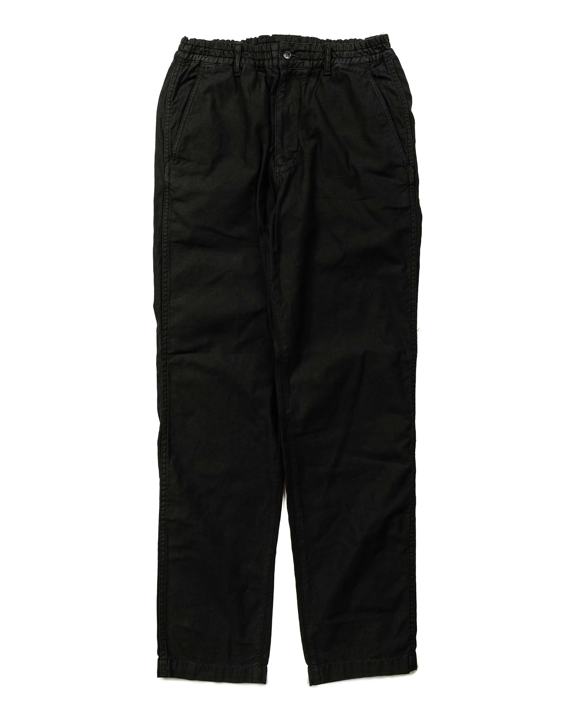 Sage de Cret Cotton/Linen Satin Back Crepe Tapered Pants Black sold by Lost & Found