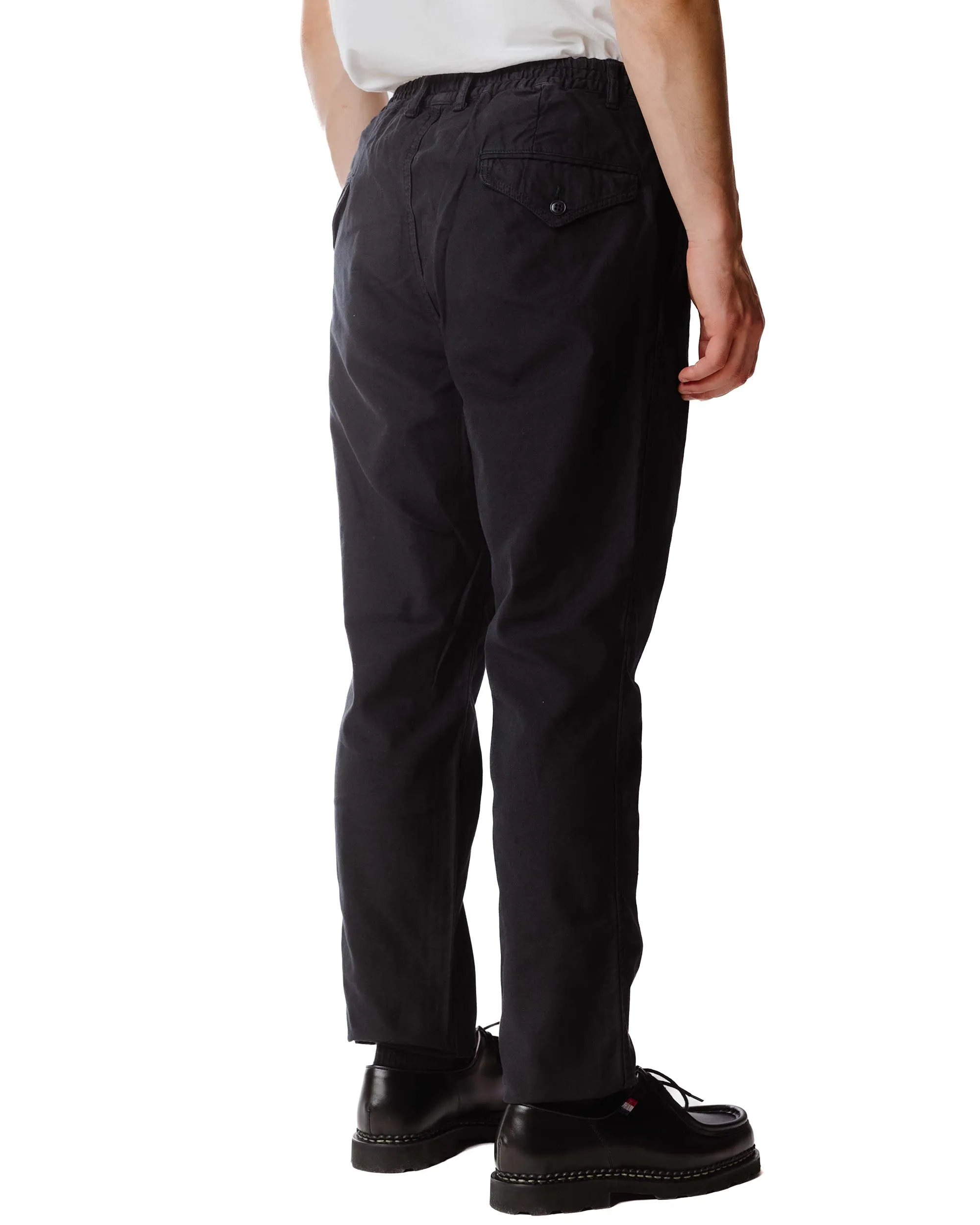 Sage de Cret Cotton/Linen Satin Back Crepe Tapered Pants Black sold by Lost & Found product image thumbnail 4