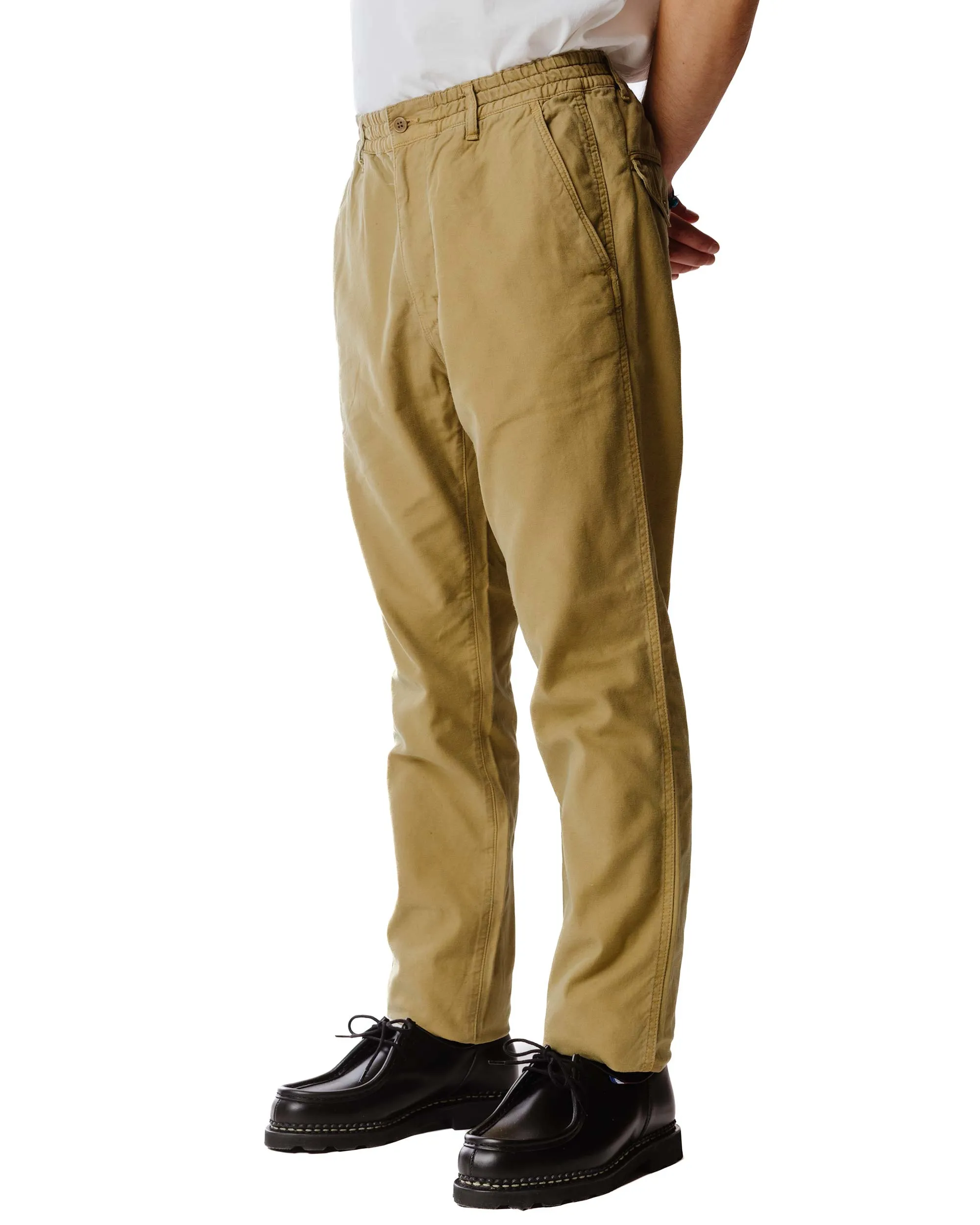 Sage de Cret Cotton/Linen Satin Back Crepe Tapered Pants Beige sold by Lost & Found product image thumbnail 3