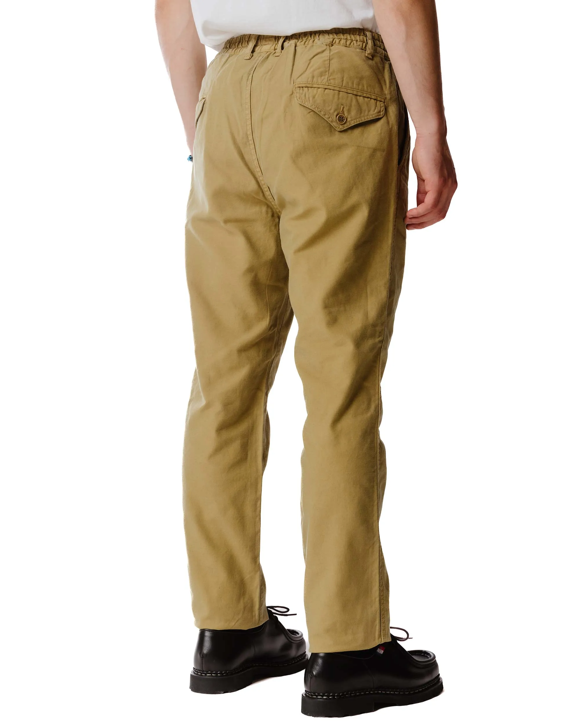 Sage de Cret Cotton/Linen Satin Back Crepe Tapered Pants Beige sold by Lost & Found product image thumbnail 4