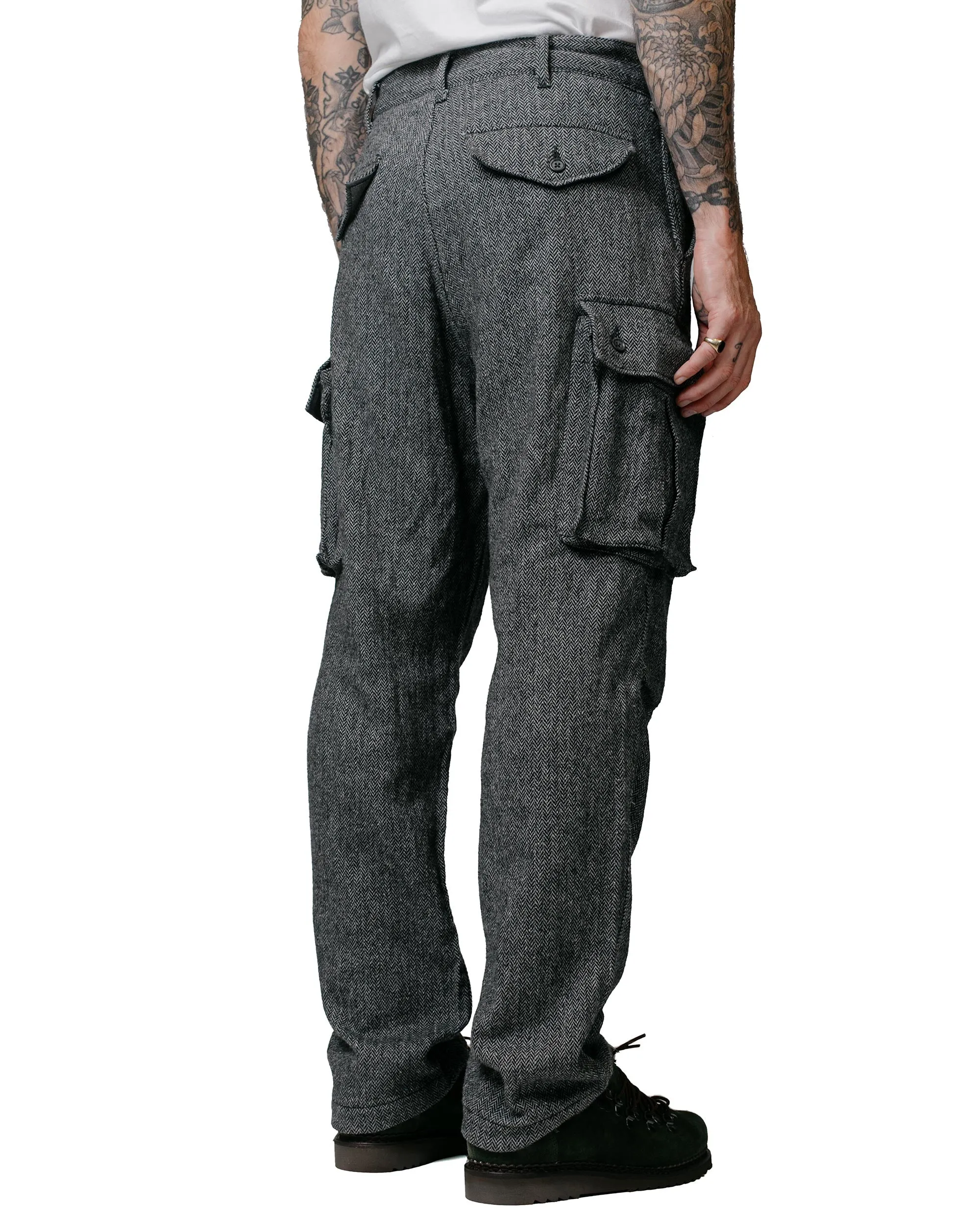 Engineered Garments FA Pant Grey Poly Wool Herringbone sold by Lost & Found product image thumbnail 3