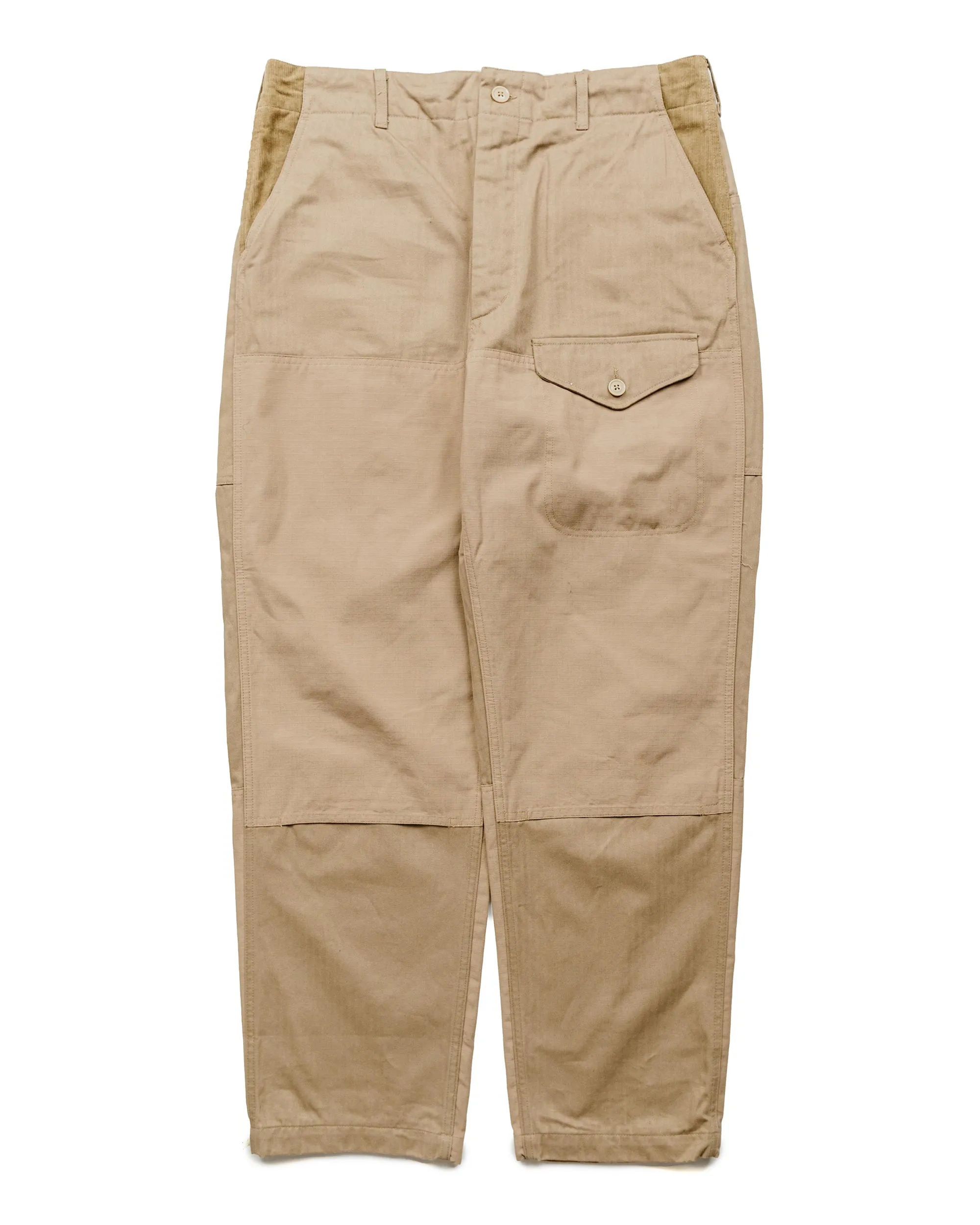 Engineered Garments Field Pant Khaki Cotton Herringbone Twill sold by Lost & Found