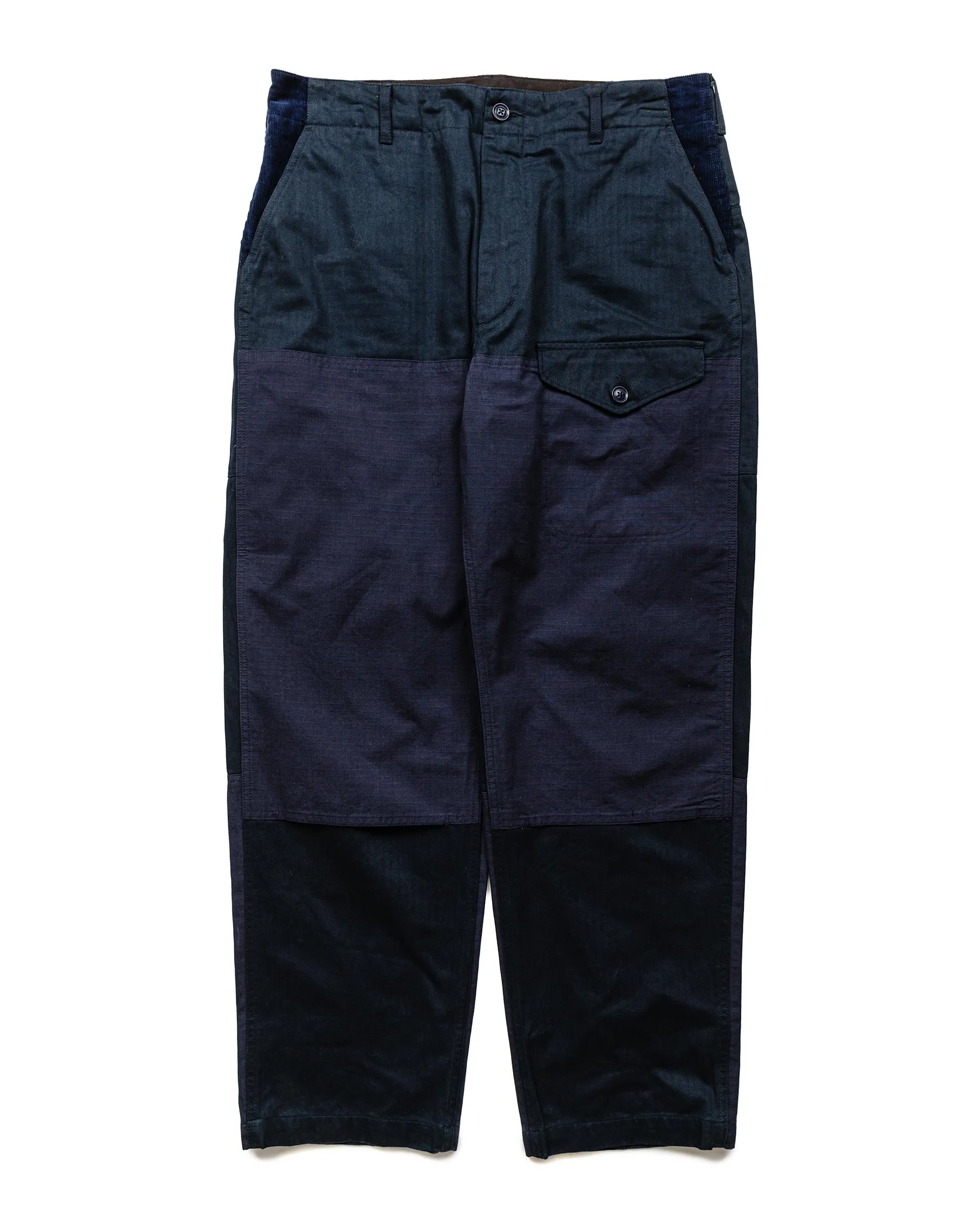 Engineered Garments Field Pant Dark Navy Cotton Herringbone Twill sold by Lost & Found