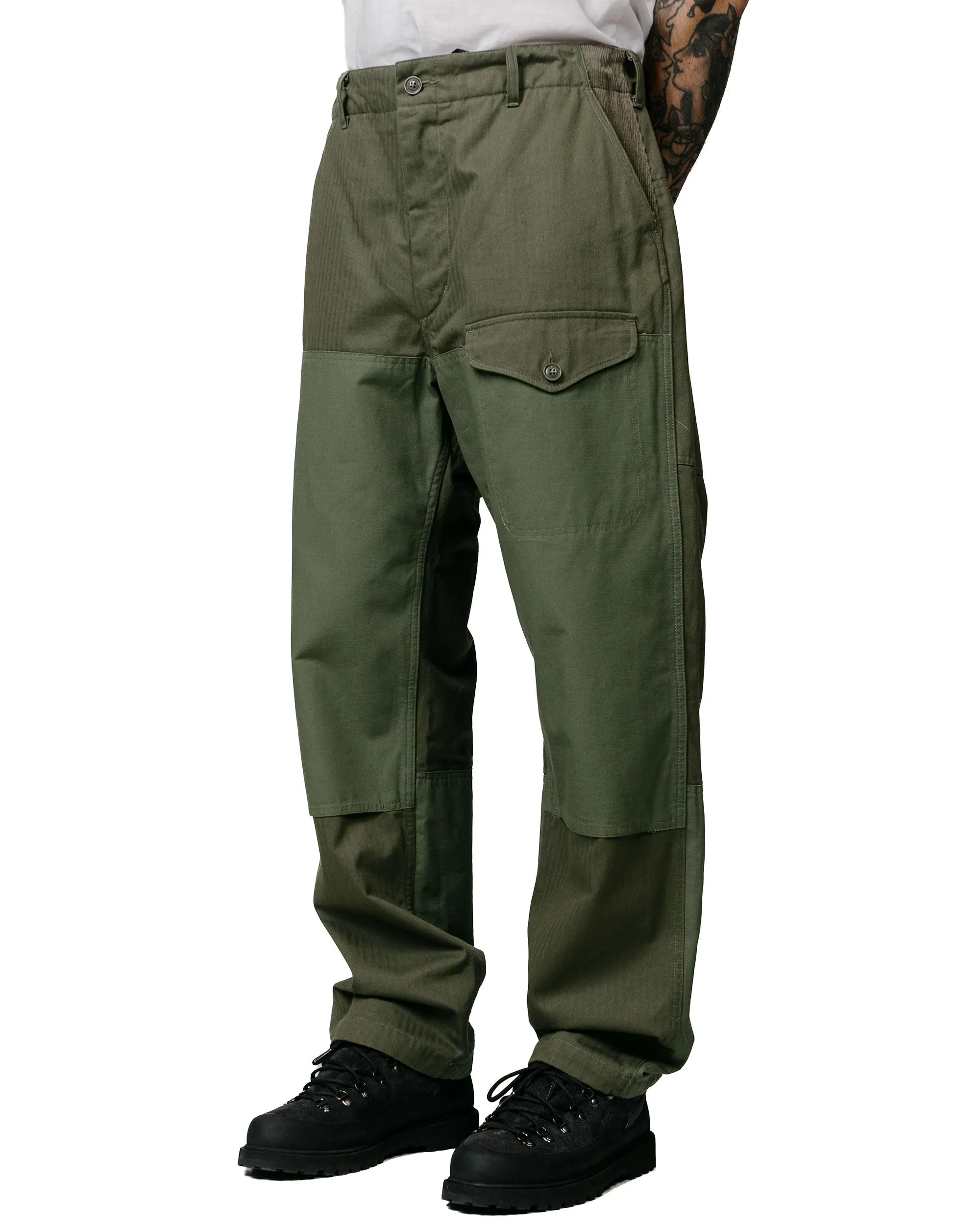 Engineered Garments Field Pant Olive Cotton Herringbone Twill sold by Lost & Found product image thumbnail 2