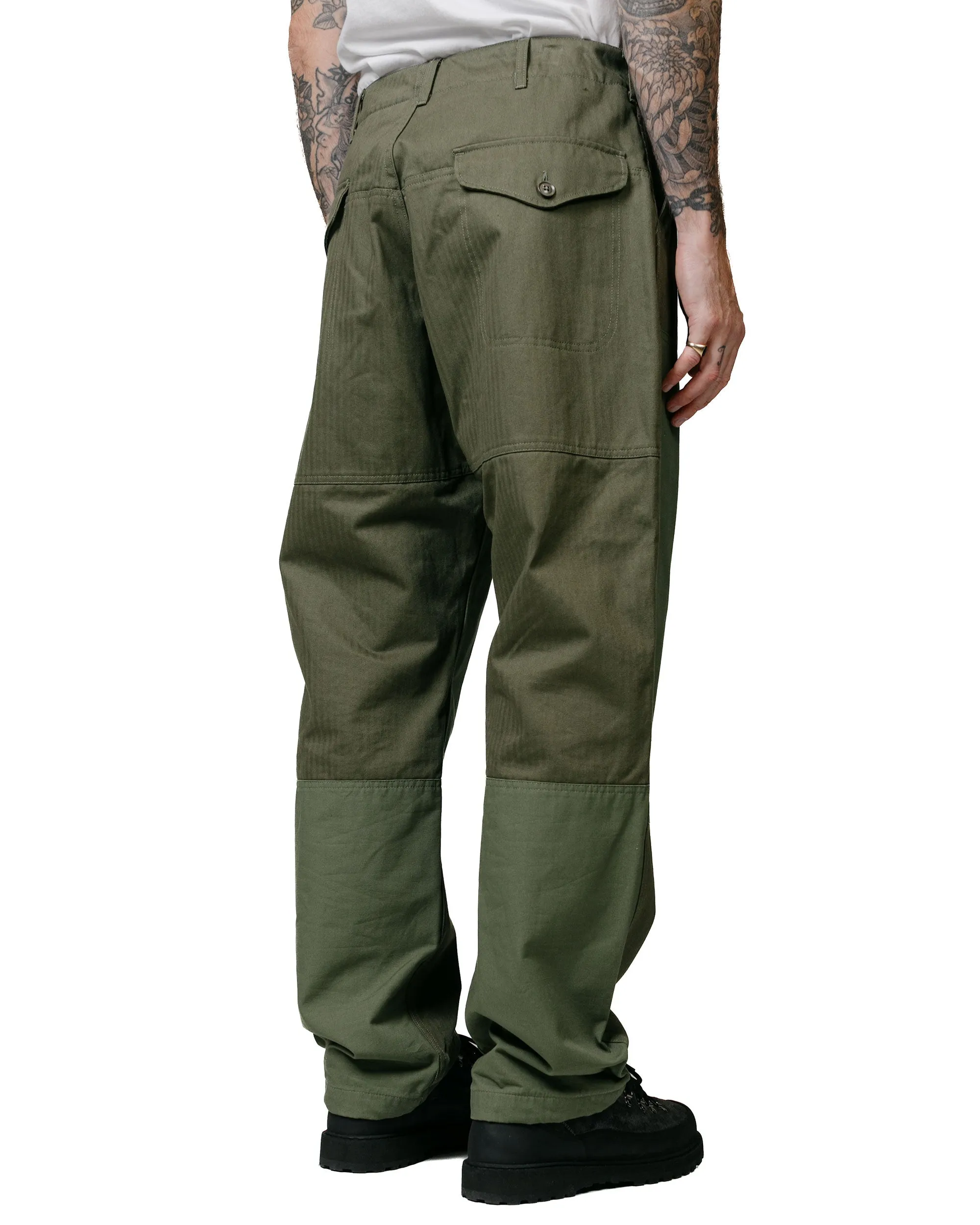 Engineered Garments Field Pant Olive Cotton Herringbone Twill sold by Lost & Found product image thumbnail 3
