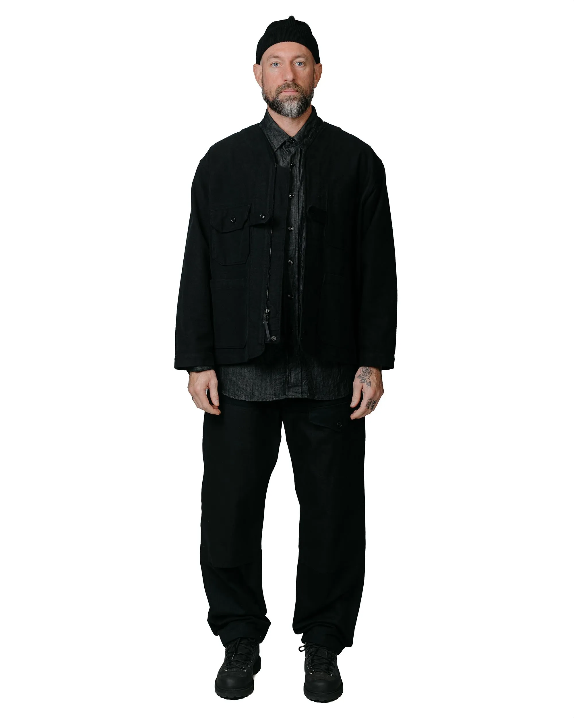 Engineered Garments Field Pant Black Cotton Herringbone Twill sold by Lost & Found product image thumbnail 4