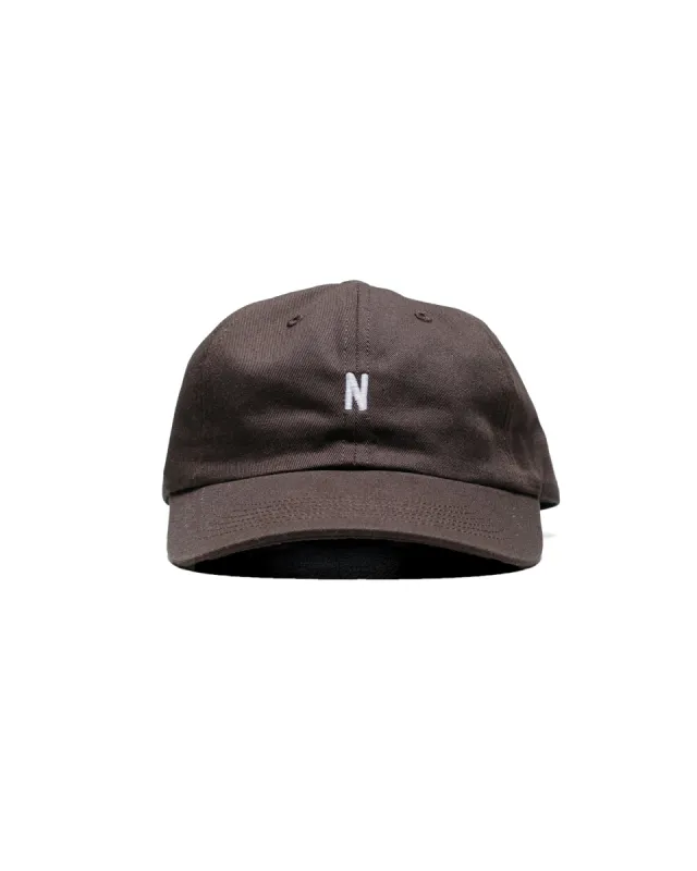 Norse Projects Twill Sports Cap Espresso sold by Lost & Found