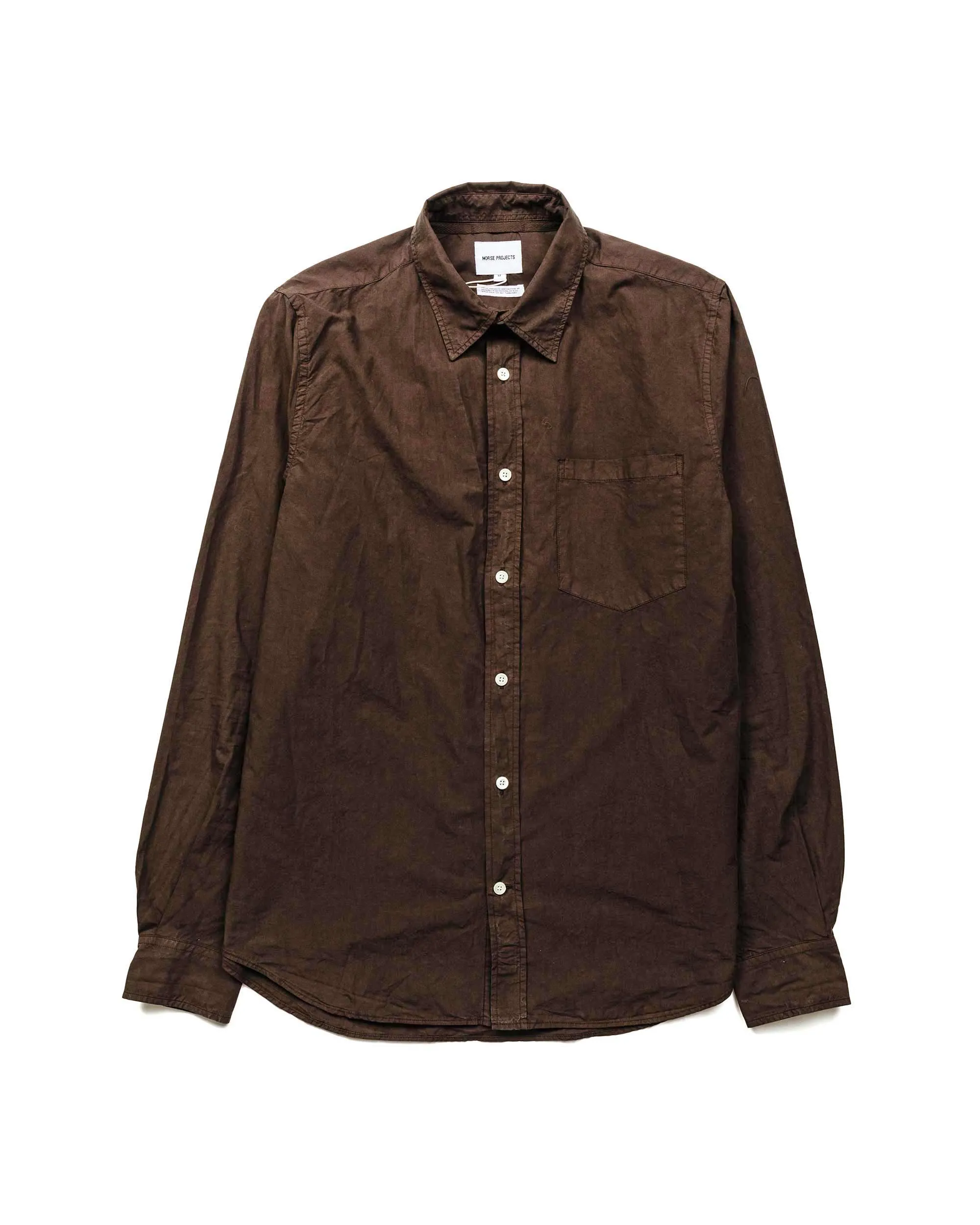 Norse Projects Osvald Tencel Espresso sold by Lost & Found
