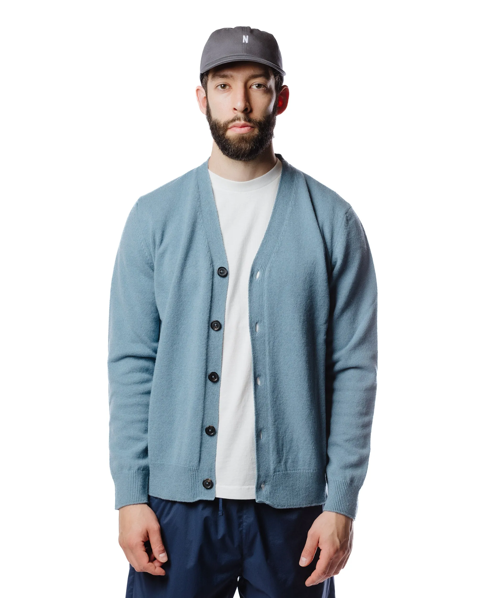 Norse Projects Adam Lambswool Light Stone Blue sold by Lost & Found product image thumbnail 3