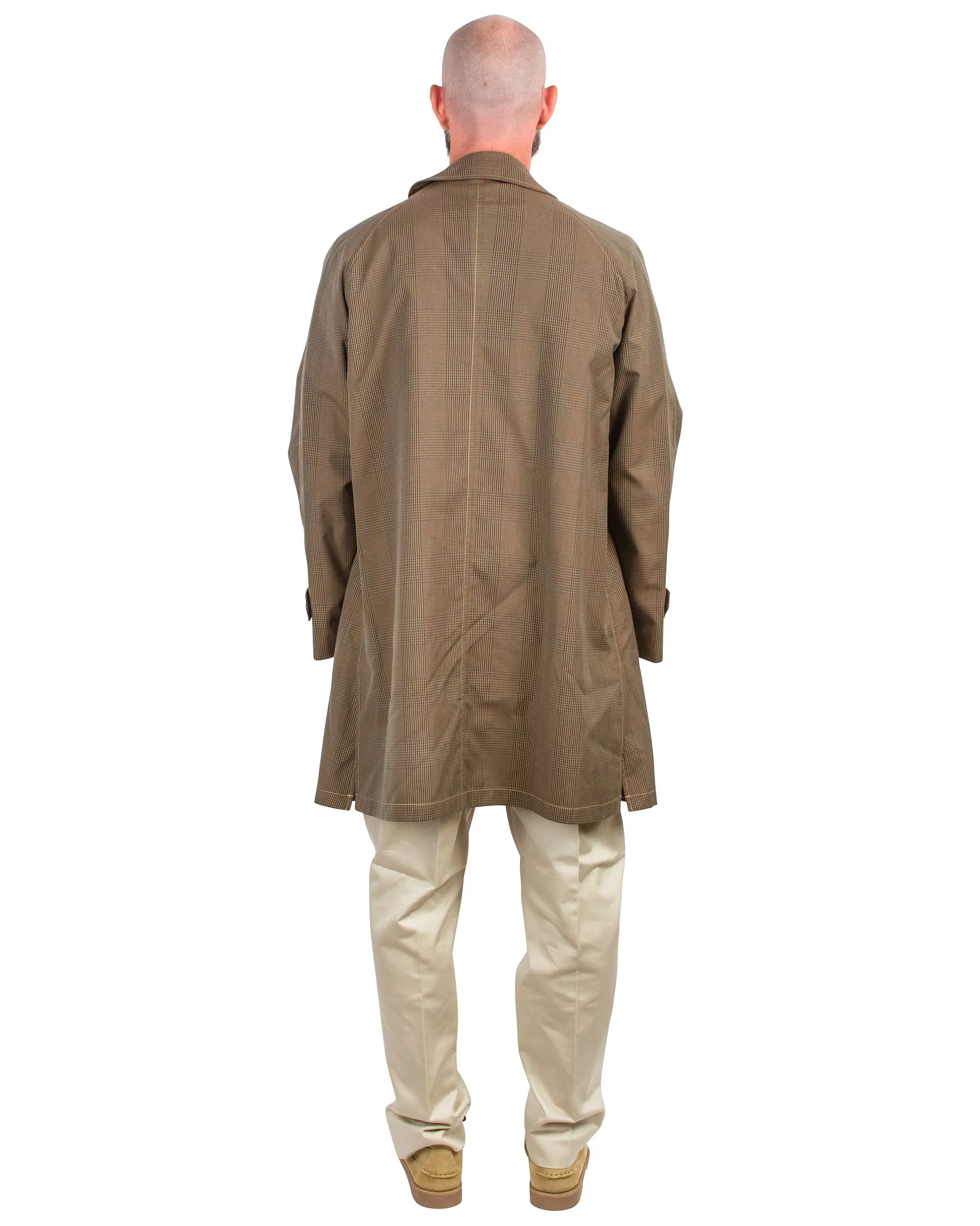 The Real McCoy's MJ22017 Plaid-Check Rain Weather Coat Brown sold by Lost & Found product image thumbnail 3