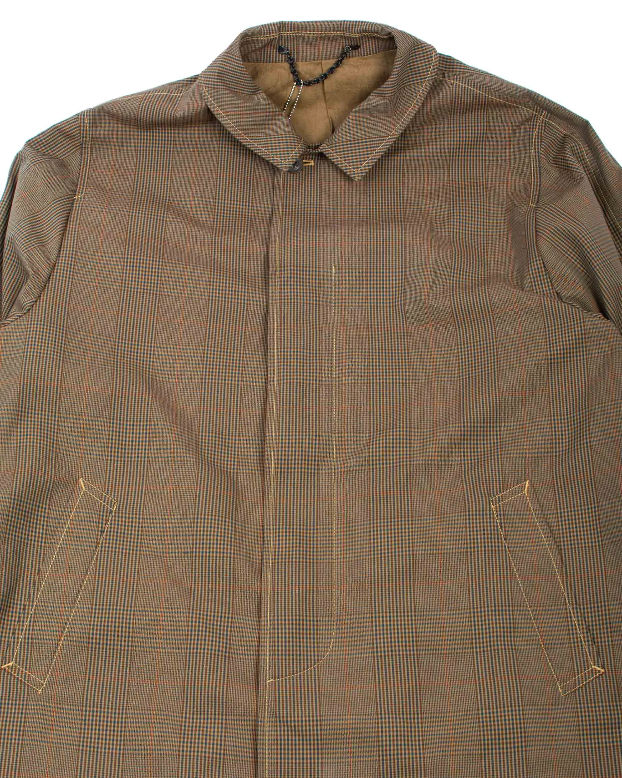 The Real McCoy's MJ22017 Plaid-Check Rain Weather Coat Brown sold by Lost & Found product image thumbnail 5