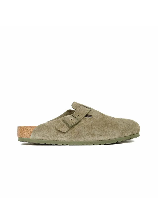 Birkenstock Boston Thyme Suede sold by Lost & Found