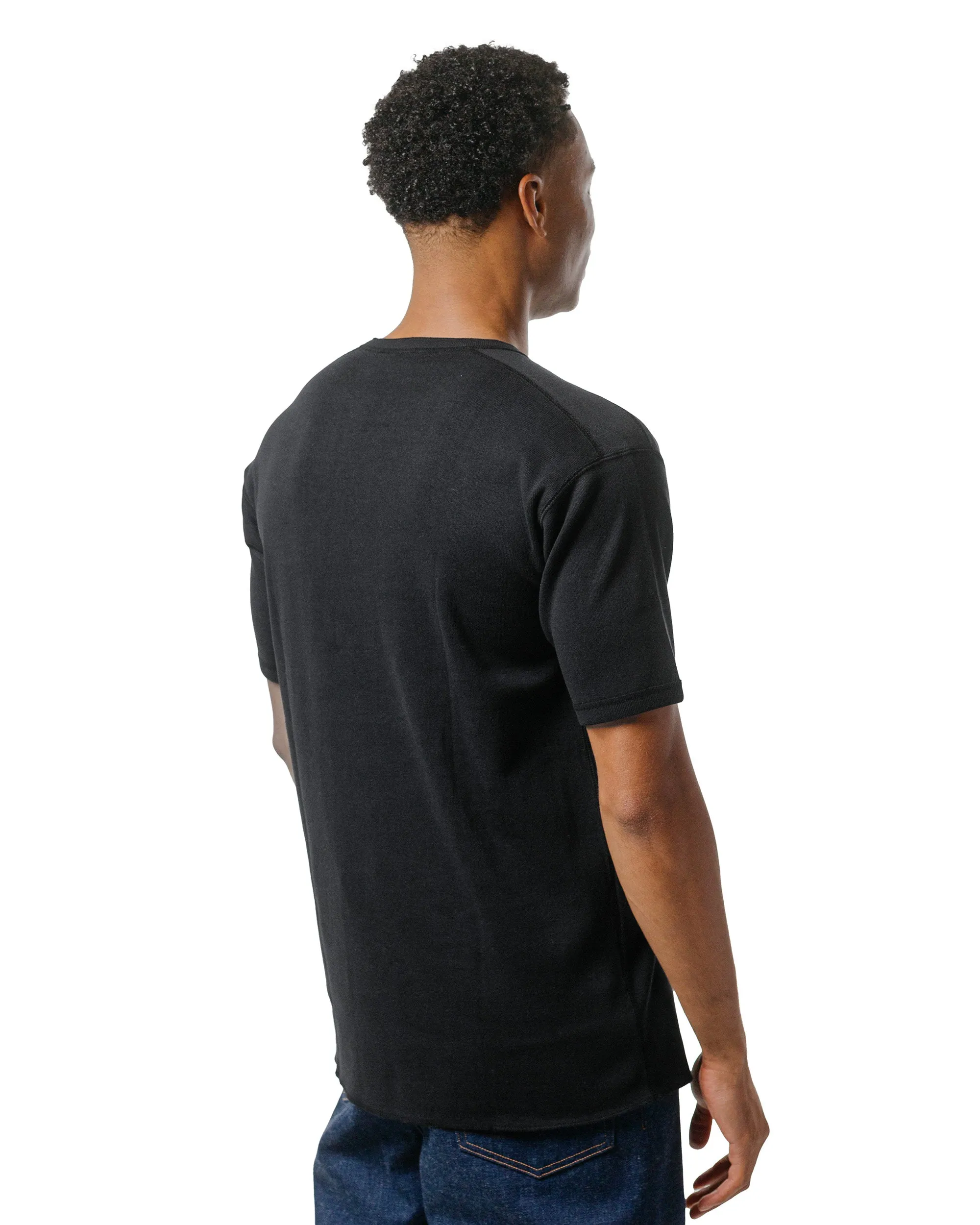 The Real McCoy's MC23022 Union Henley Undershirt S/S Black sold by Lost & Found product image thumbnail 3