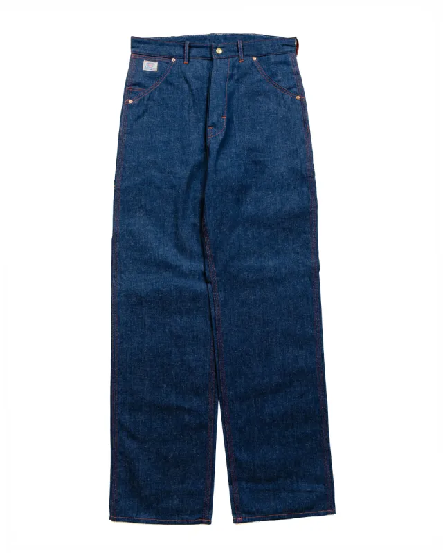 The Real McCoy's MP23016 Triple-Stitched Denim Work Trousers Indigo sold by Lost & Found