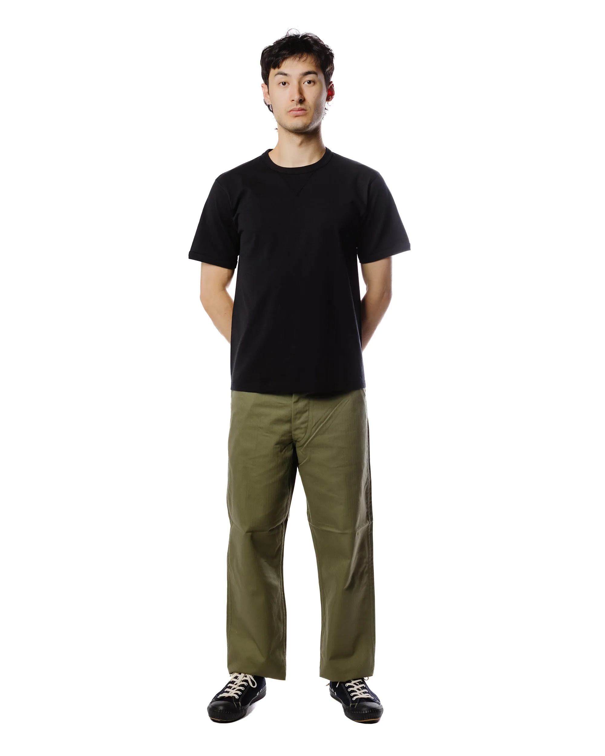 The Real McCoy's MC23020 Gusset Tee Black sold by Lost & Found product image thumbnail 2