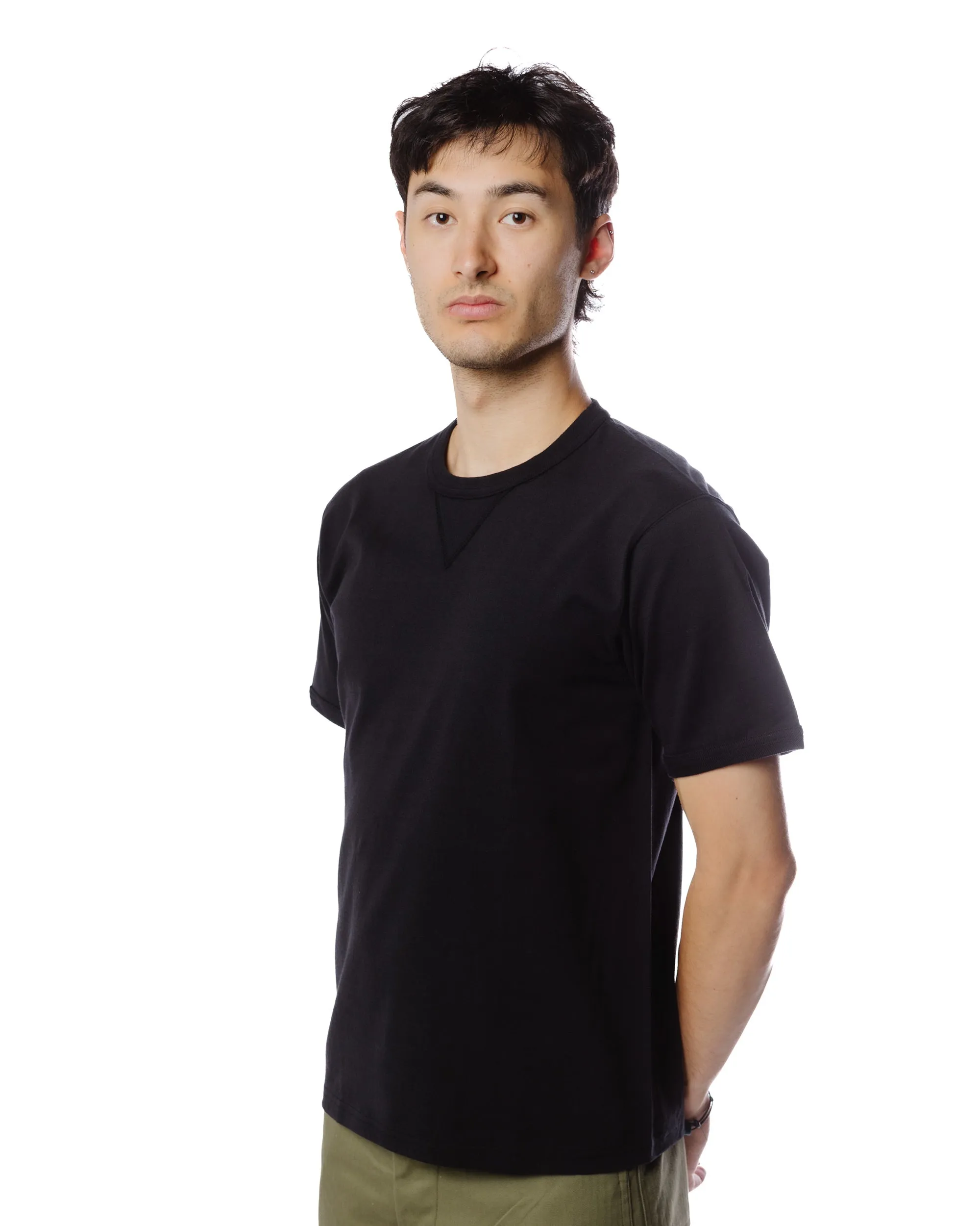 The Real McCoy's MC23020 Gusset Tee Black sold by Lost & Found product image thumbnail 3