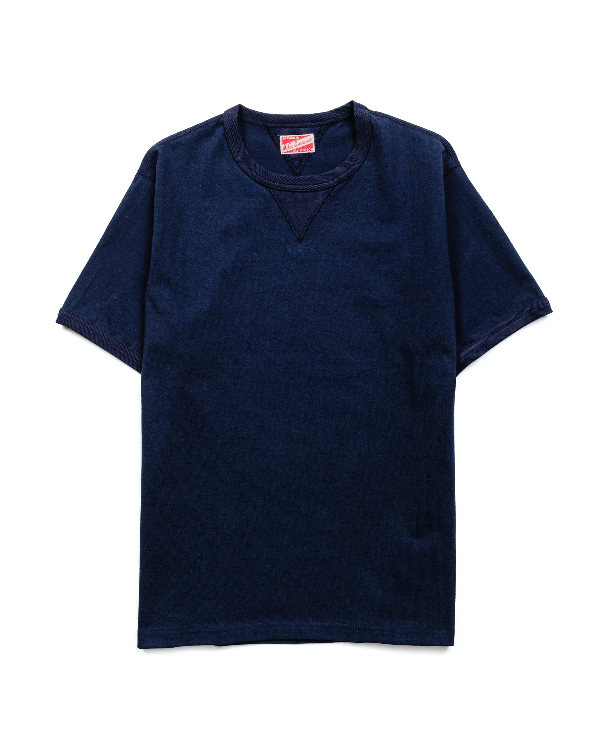 The Real McCoy's MC23020 Gusset Tee Navy sold by Lost & Found