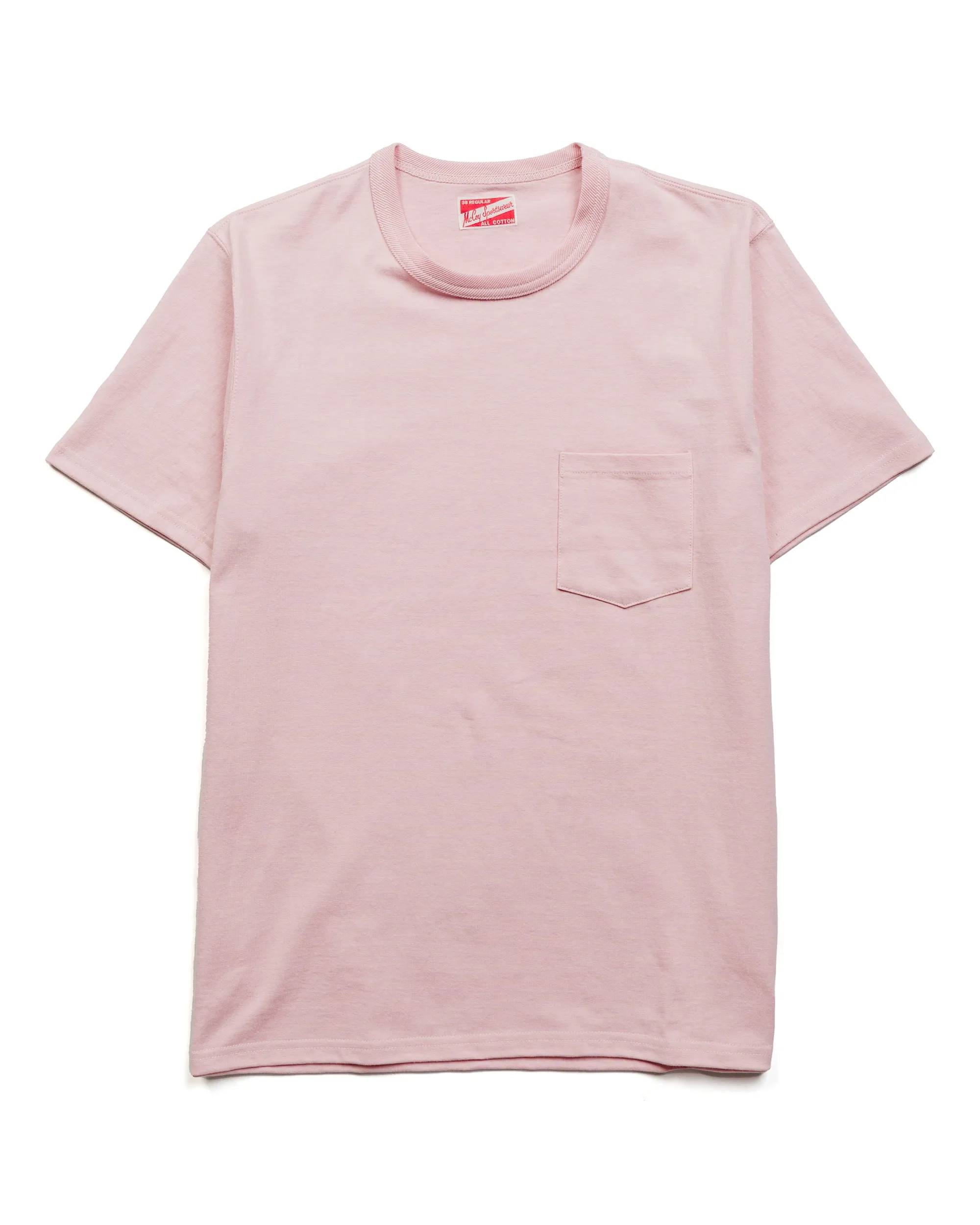 The Real McCoy's MC22006 Pocket Tee Pink sold by Lost & Found