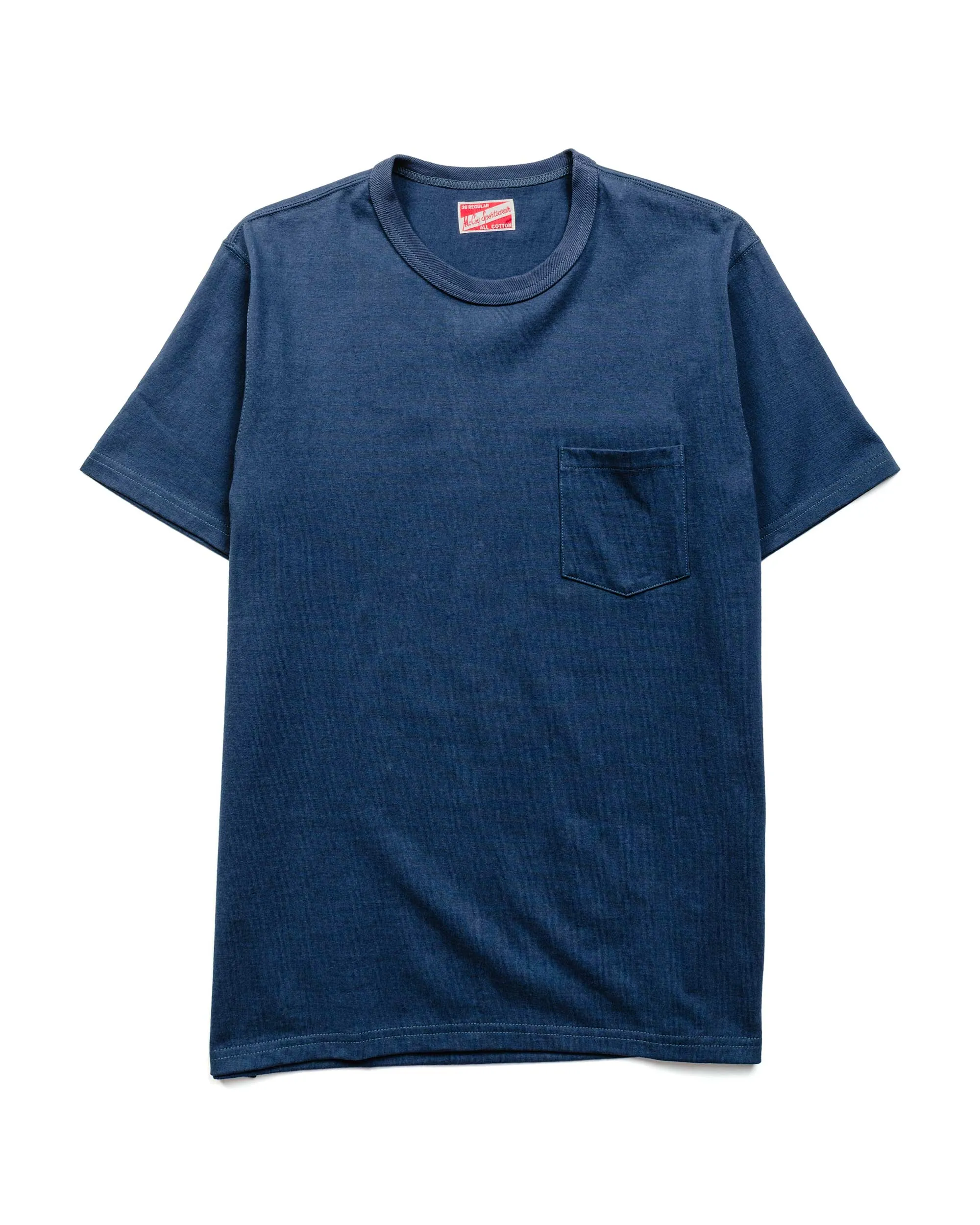 The Real McCoy's MC22006 Pocket Tee Marine Blue sold by Lost & Found
