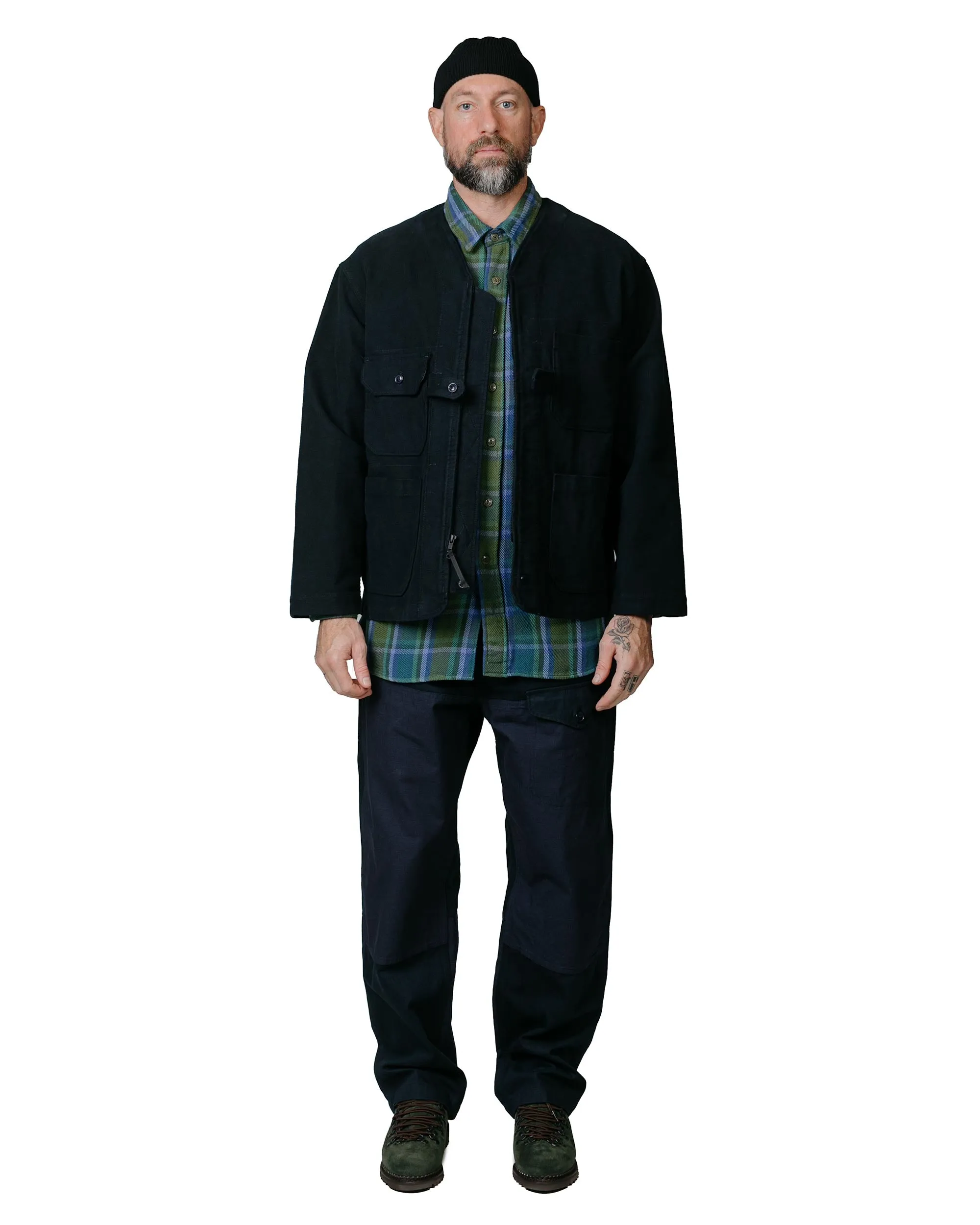 Engineered Garments Work Shirt Green Cotton Heavy Twill Plaid sold by Lost & Found product image thumbnail 4
