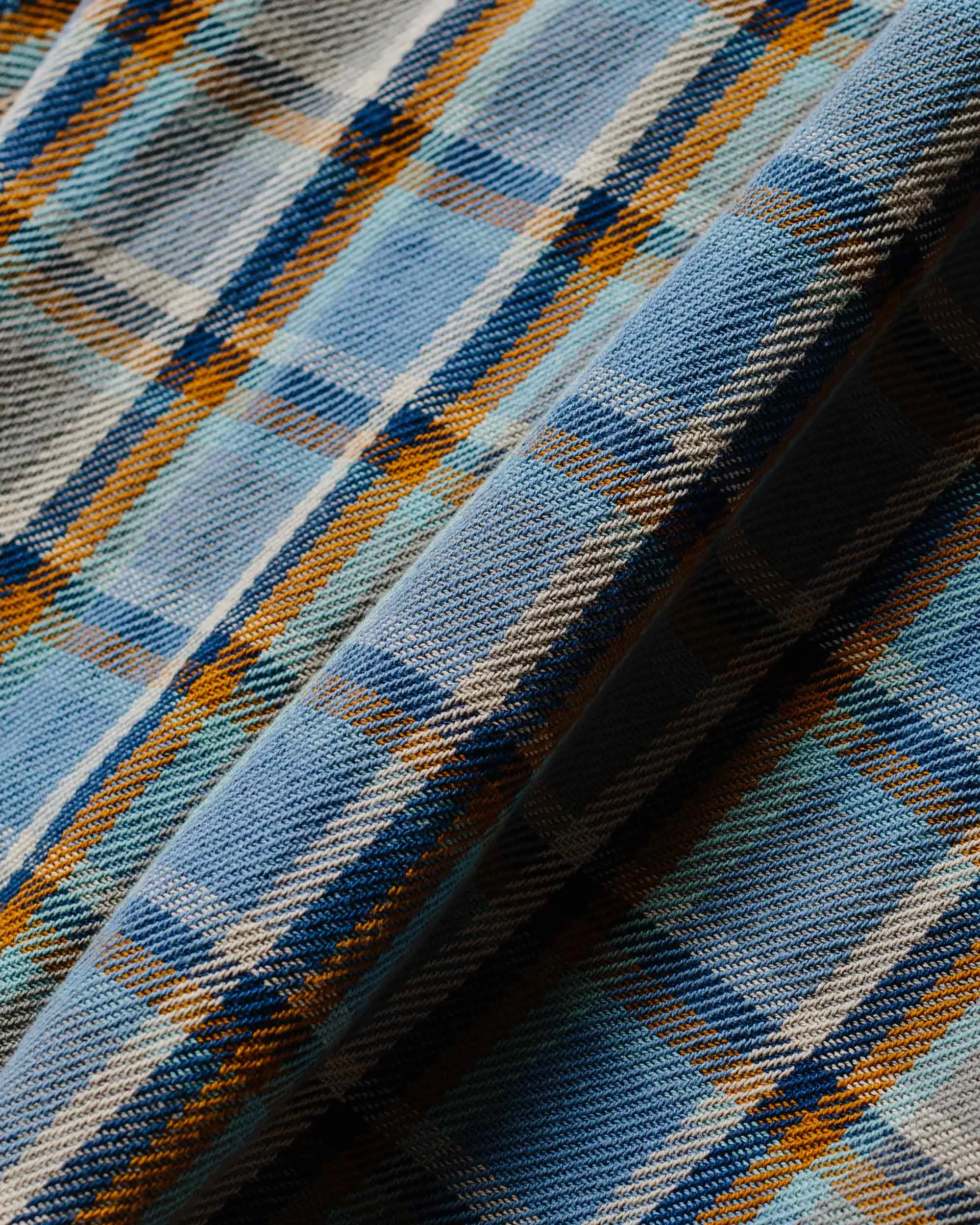 Engineered Garments Work Shirt Blue Cotton Heavy Twill Plaid sold by Lost & Found product image thumbnail 5