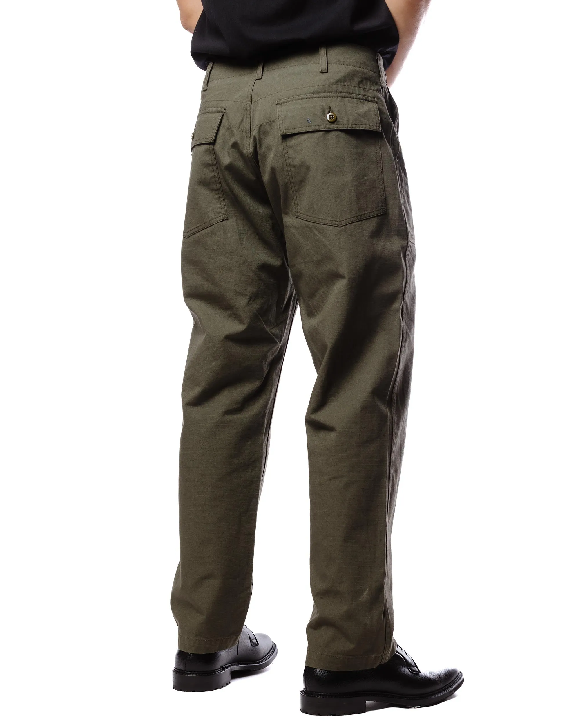 Engineered Garments Fatigue Pant Olive Heavyweight Cotton Ripstop sold by Lost & Found product image thumbnail 4