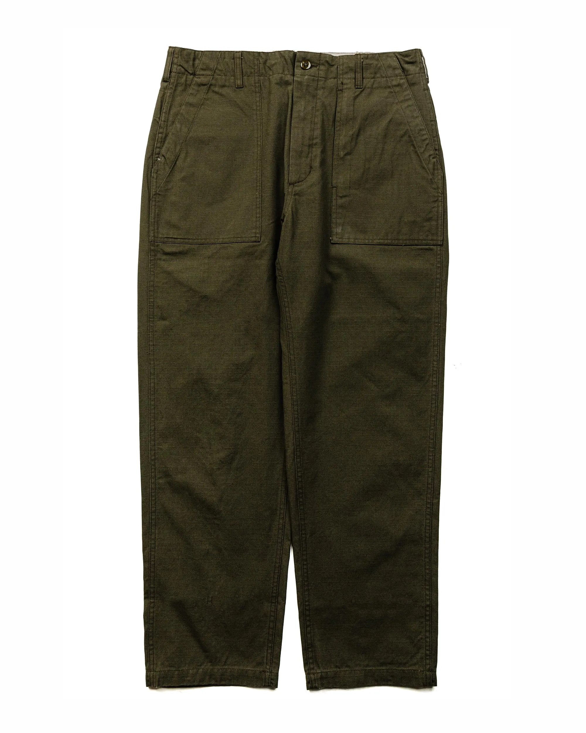 Engineered Garments Fatigue Pant Olive Heavyweight Cotton Ripstop sold by Lost & Found