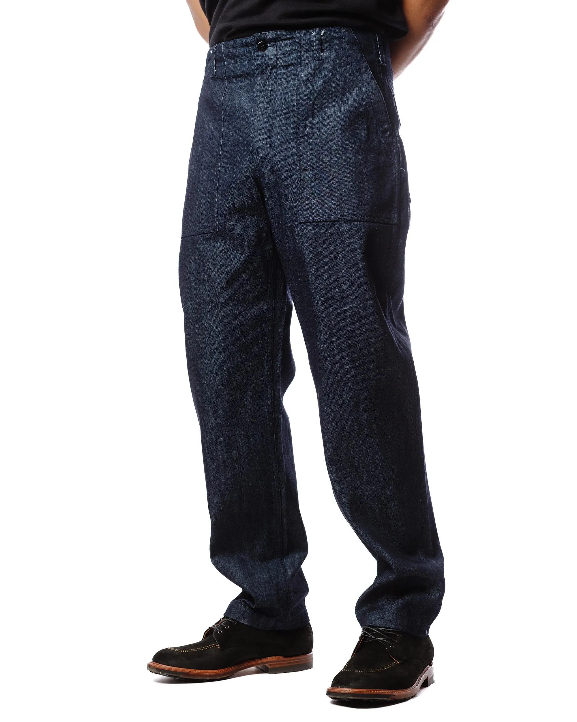 Engineered Garments Fatigue Pant Indigo Cotton Broken Denim sold by Lost & Found product image thumbnail 3