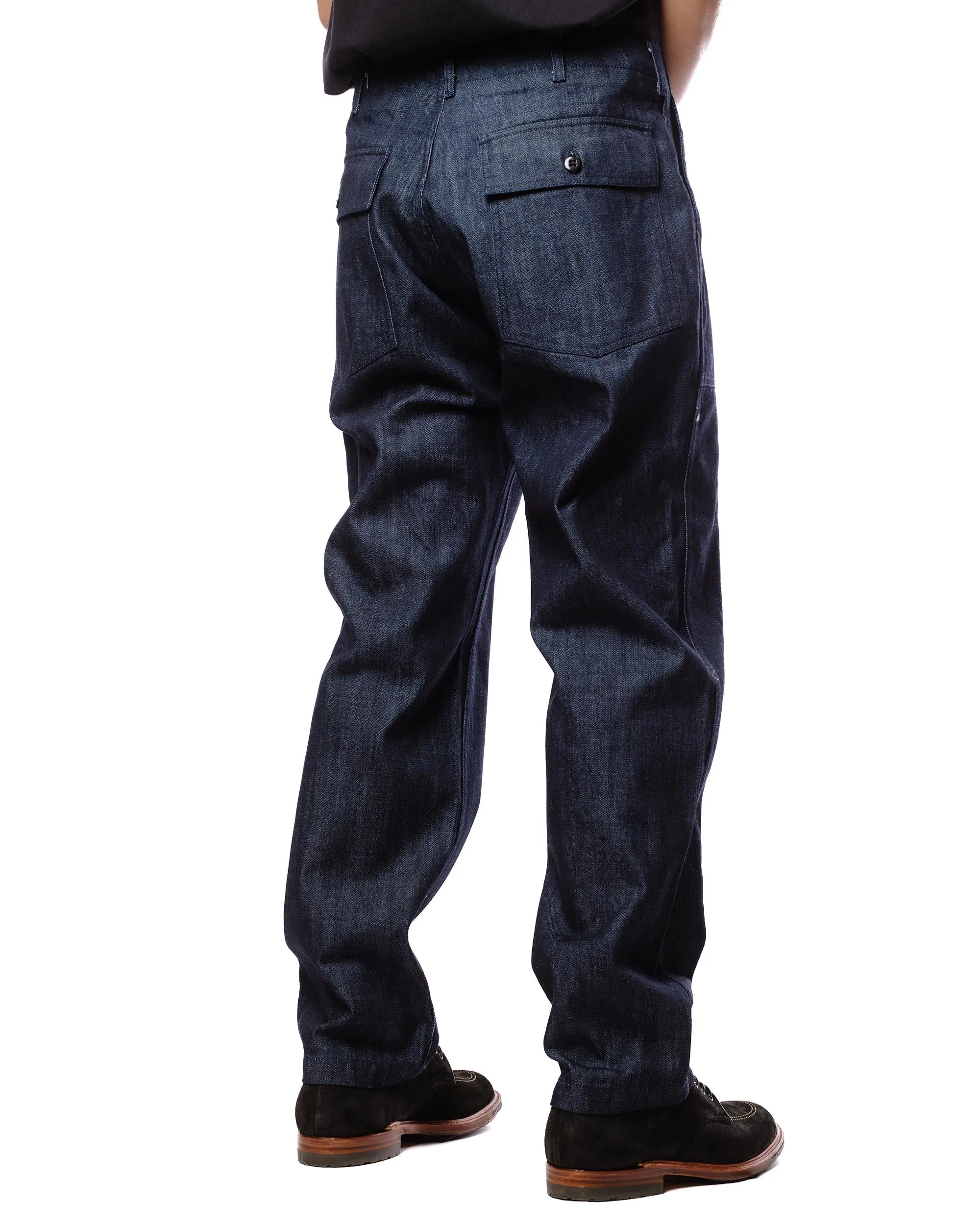 Engineered Garments Fatigue Pant Indigo Cotton Broken Denim sold by Lost & Found product image thumbnail 4