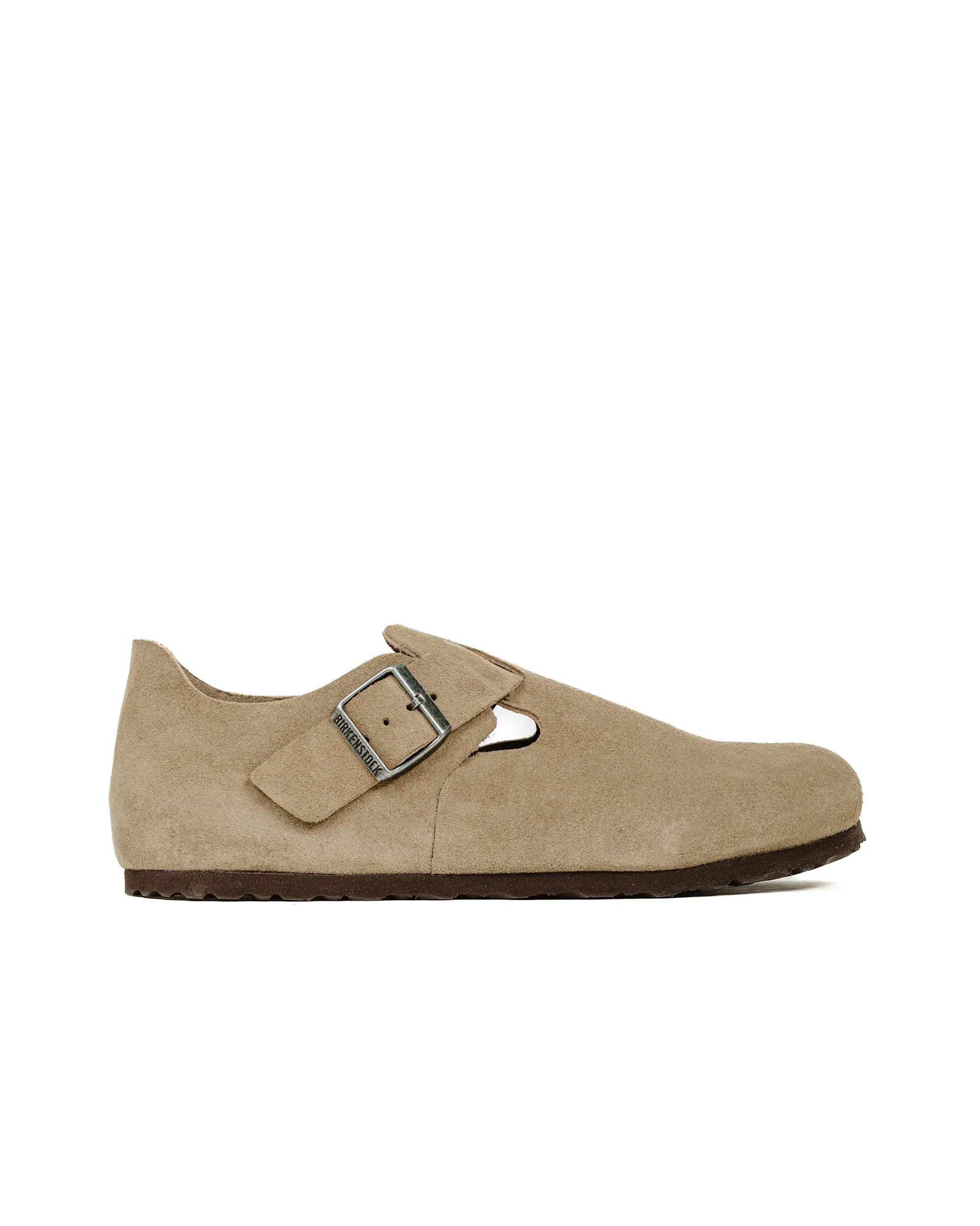 Birkenstock London Taupe Suede sold by Lost & Found
