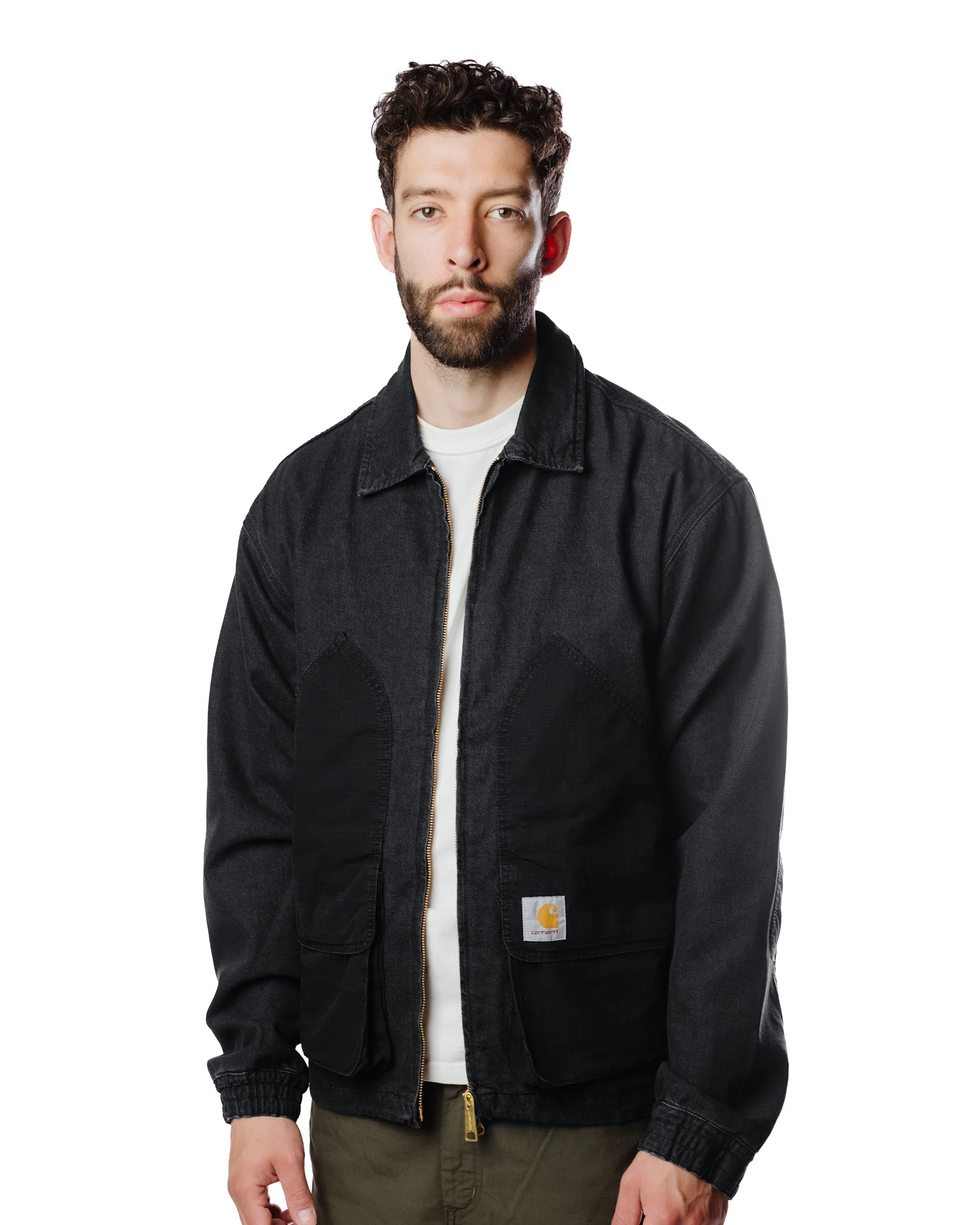 Carhartt W.I.P. Alma Jacket Black Stone Washed sold by Lost & Found product image thumbnail 3