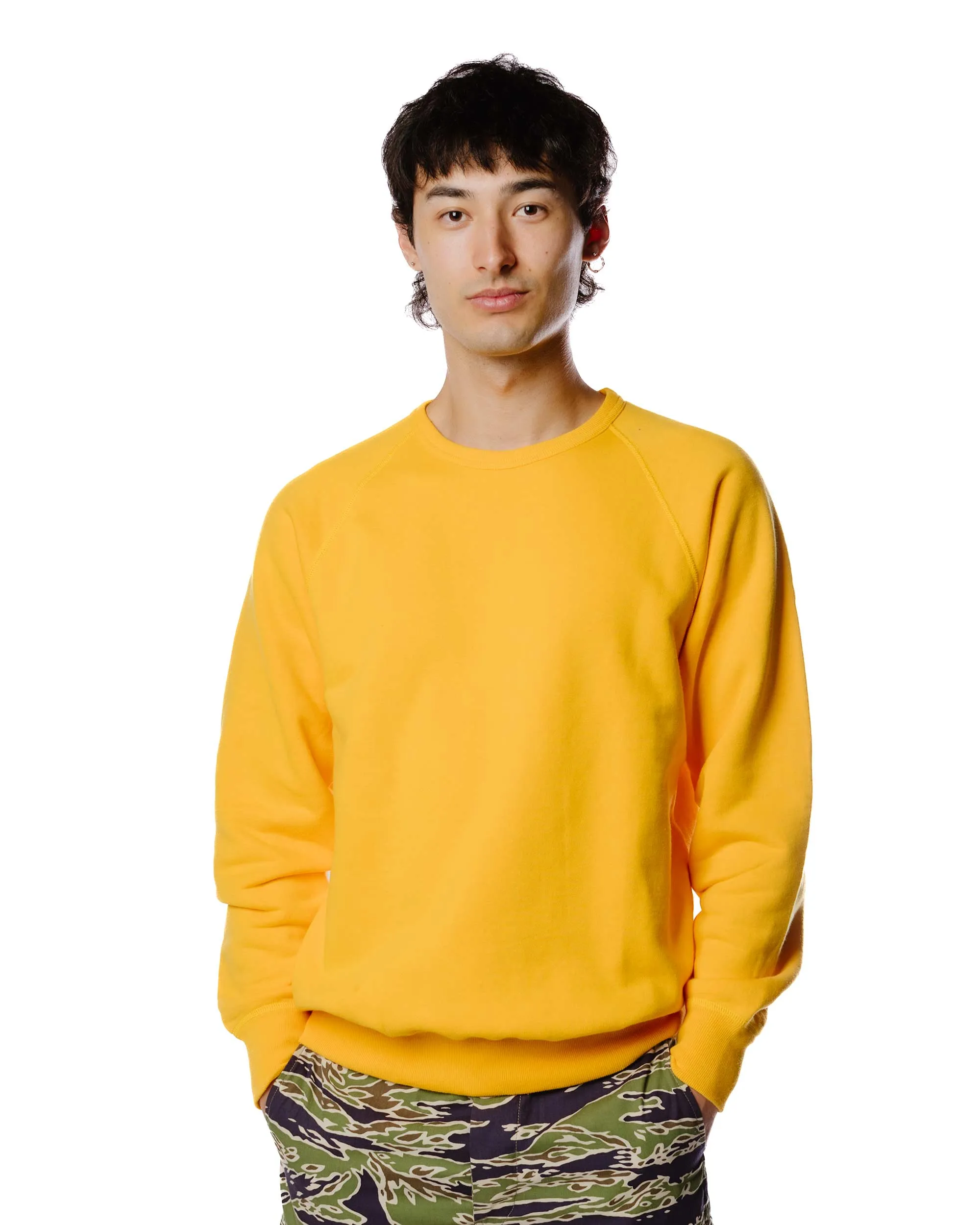 The Real McCoy's MC21018 9oz. Loopwheel Raglan Sleeve Sweatshirt Yellow sold by Lost & Found product image thumbnail 3