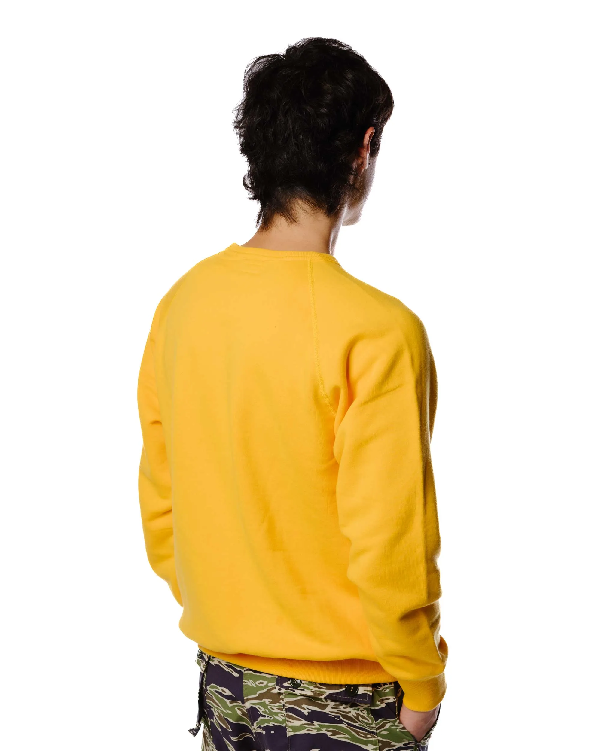 The Real McCoy's MC21018 9oz. Loopwheel Raglan Sleeve Sweatshirt Yellow sold by Lost & Found product image thumbnail 4