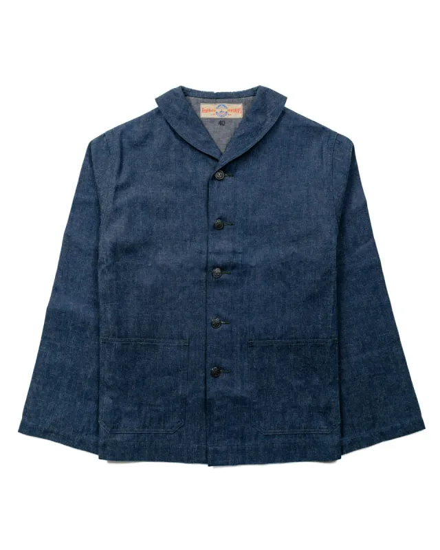 The Real McCoy's MJ23012 U.S. Navy Denim Dungaree Jumper Indigo sold by Lost & Found