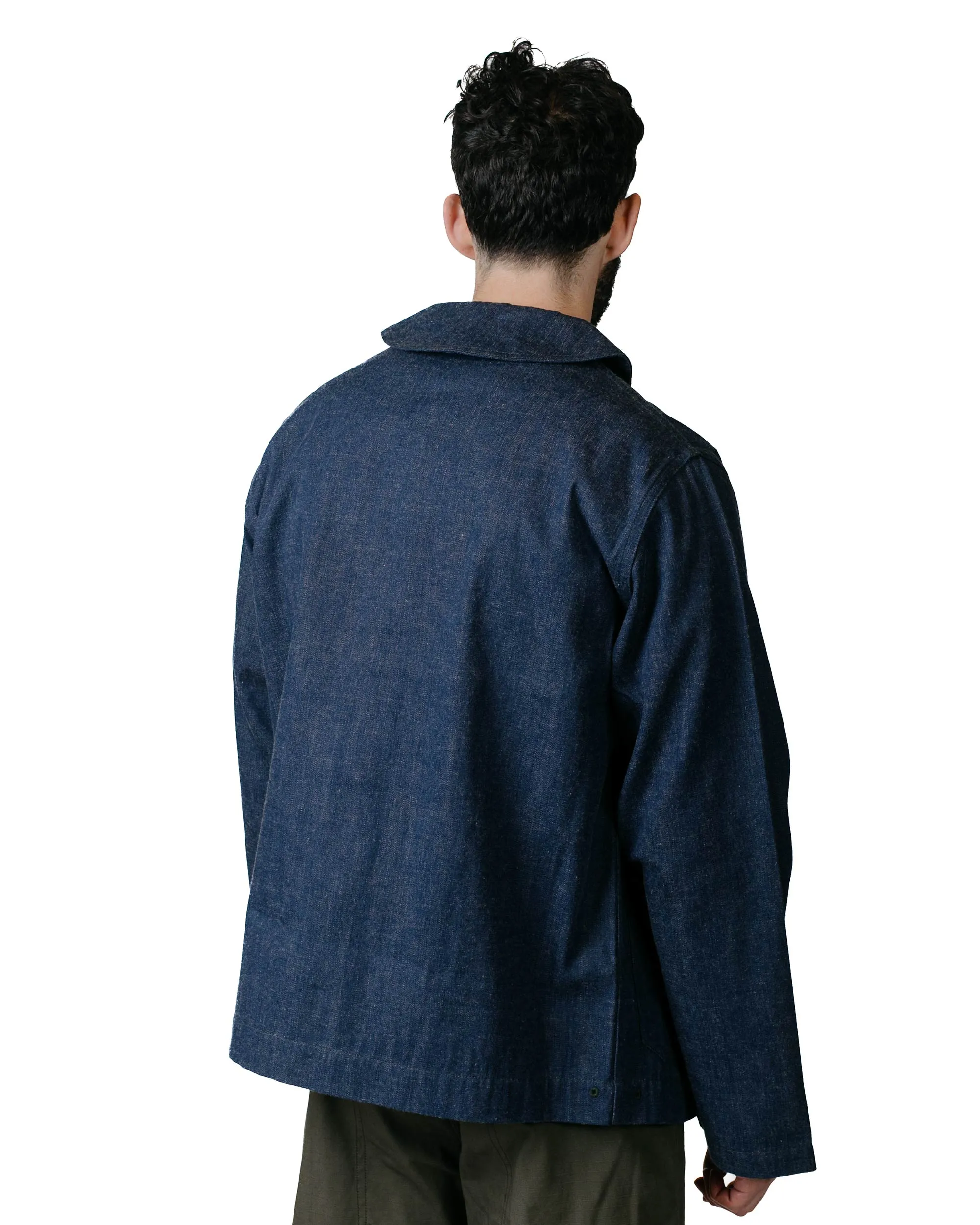 The Real McCoy's MJ23012 U.S. Navy Denim Dungaree Jumper Indigo sold by Lost & Found product image thumbnail 3