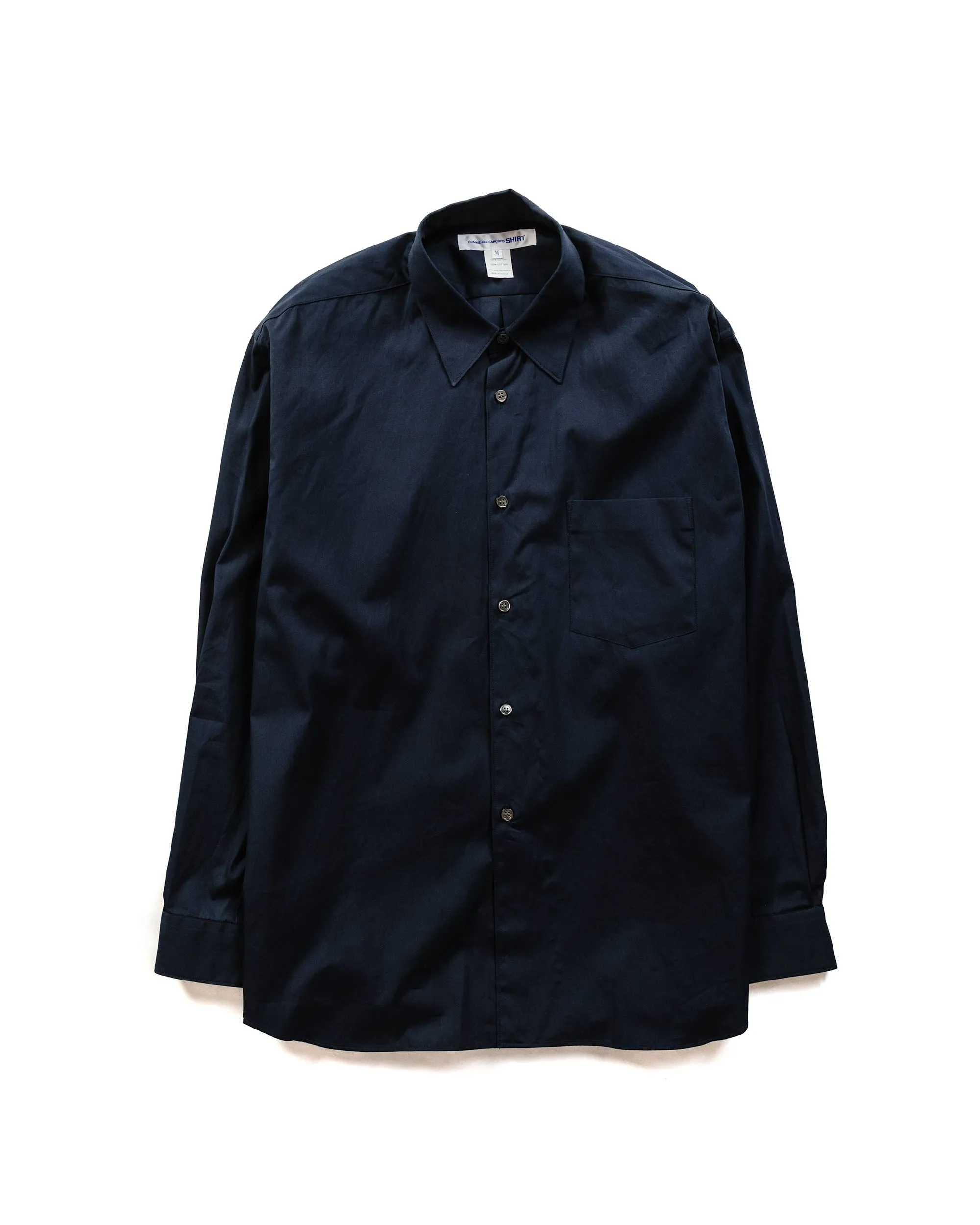 Comme des Garçons SHIRT Wide Classic Shirt Navy sold by Lost & Found