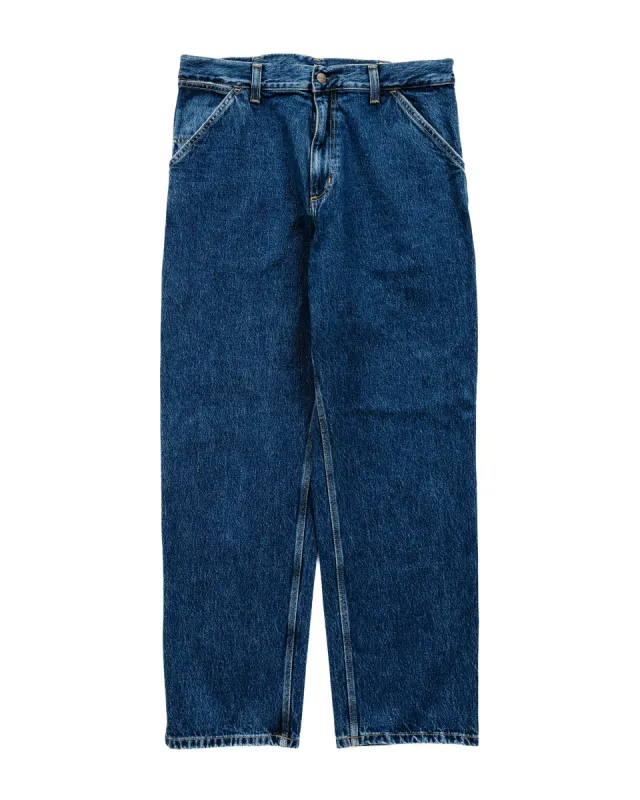 Carhartt W.I.P. Single Knee Pant Blue Stone Washed sold by Lost & Found