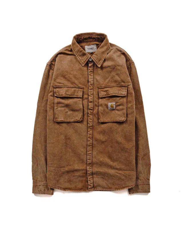 Carhartt W.I.P. Monterey Shirt Jacket Tamarind Worn Washed sold by Lost & Found