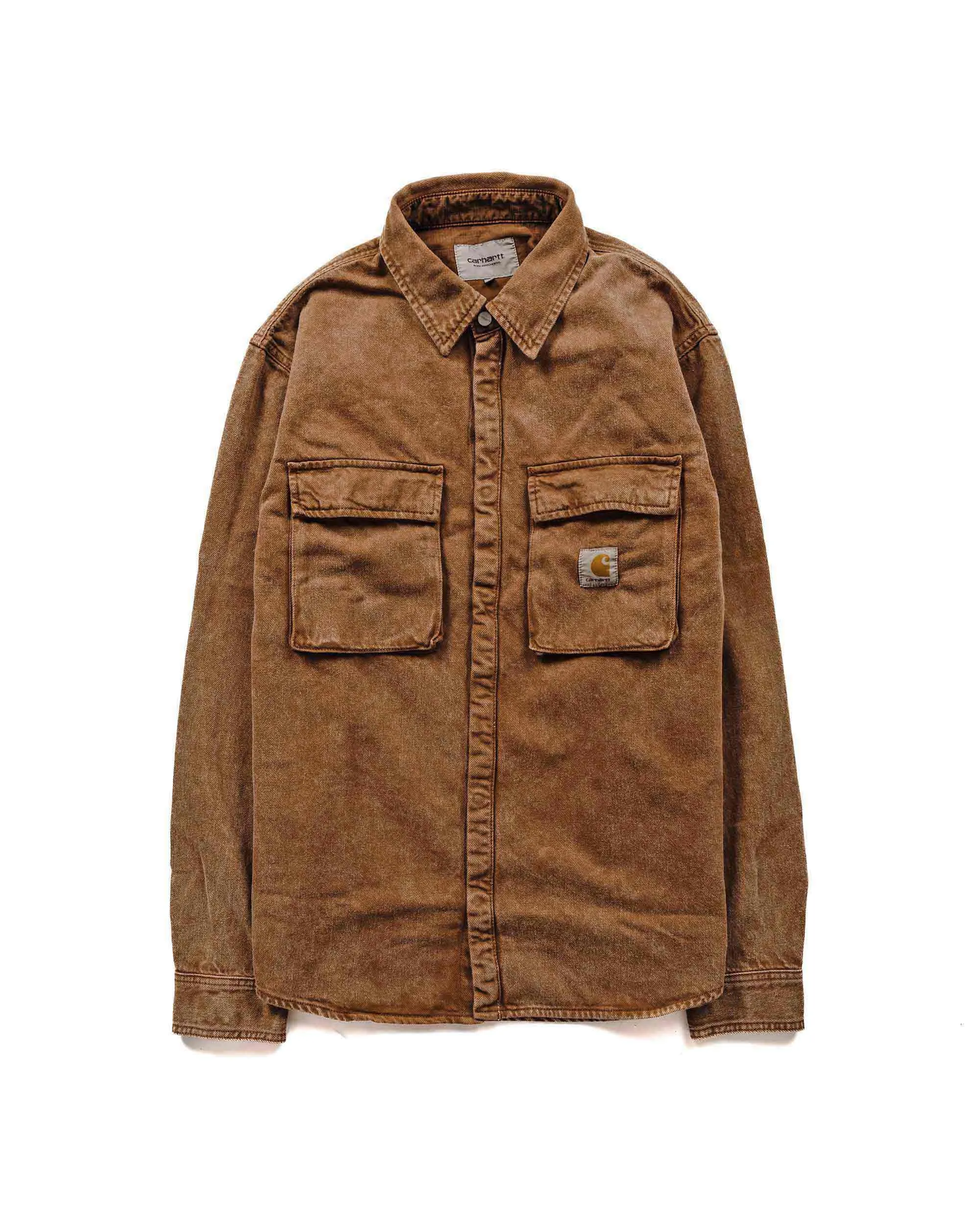 Carhartt W.I.P. Monterey Shirt Jacket Tamarind Worn Washed sold by Lost & Found