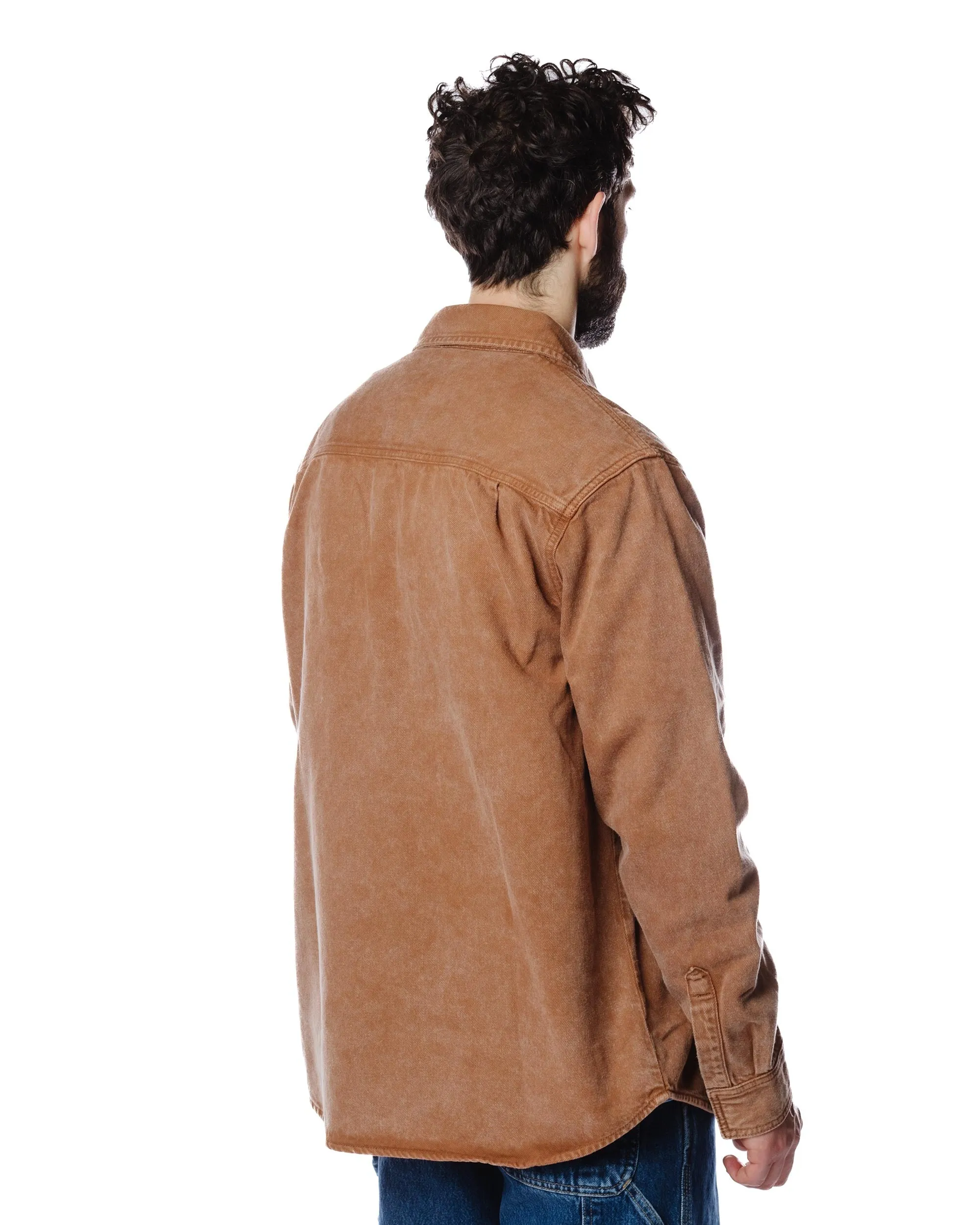 Carhartt W.I.P. Monterey Shirt Jacket Tamarind Worn Washed sold by Lost & Found product image thumbnail 4