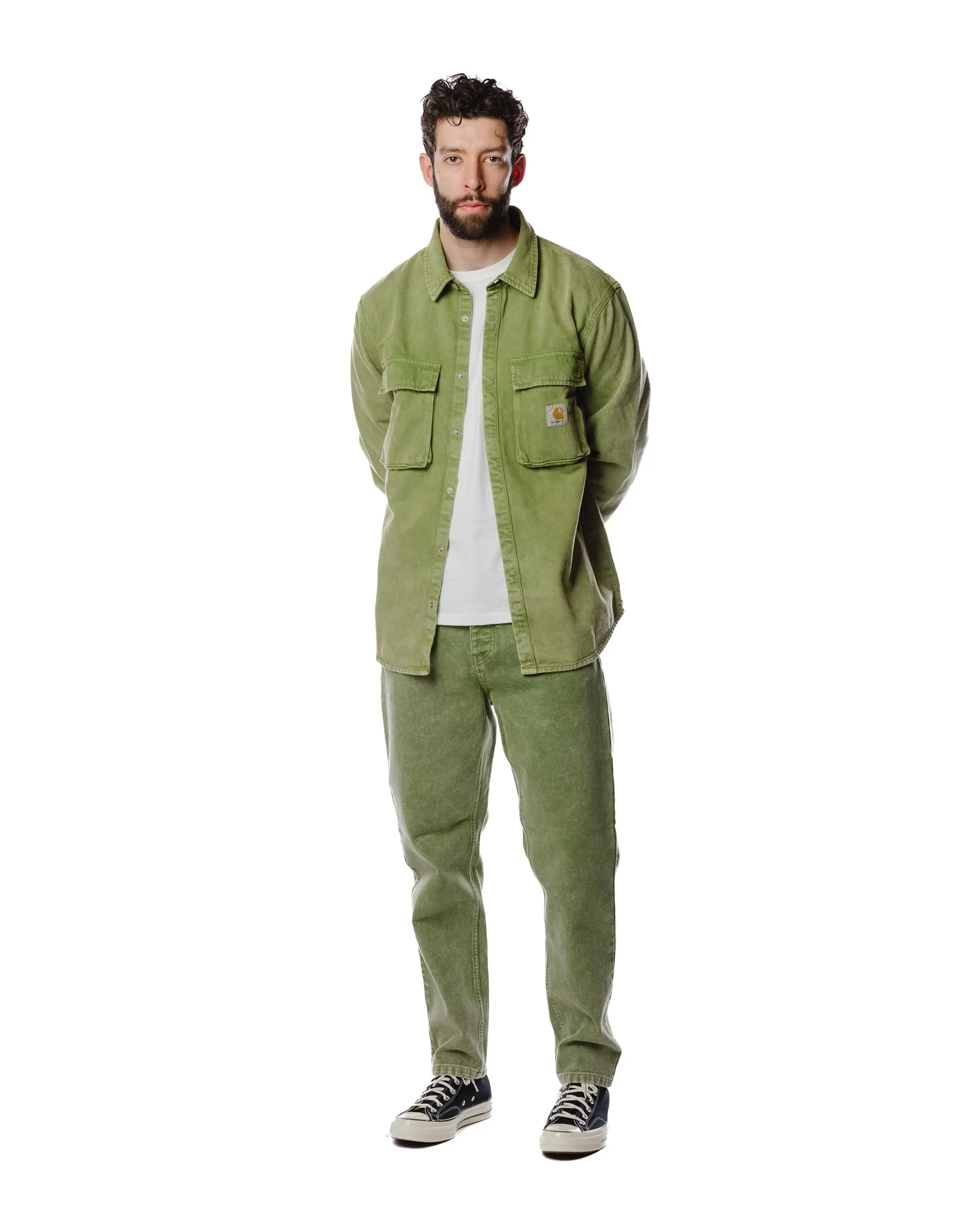 Carhartt W.I.P. Newel Pant Kiwi Worn Washed sold by Lost & Found product image thumbnail 2