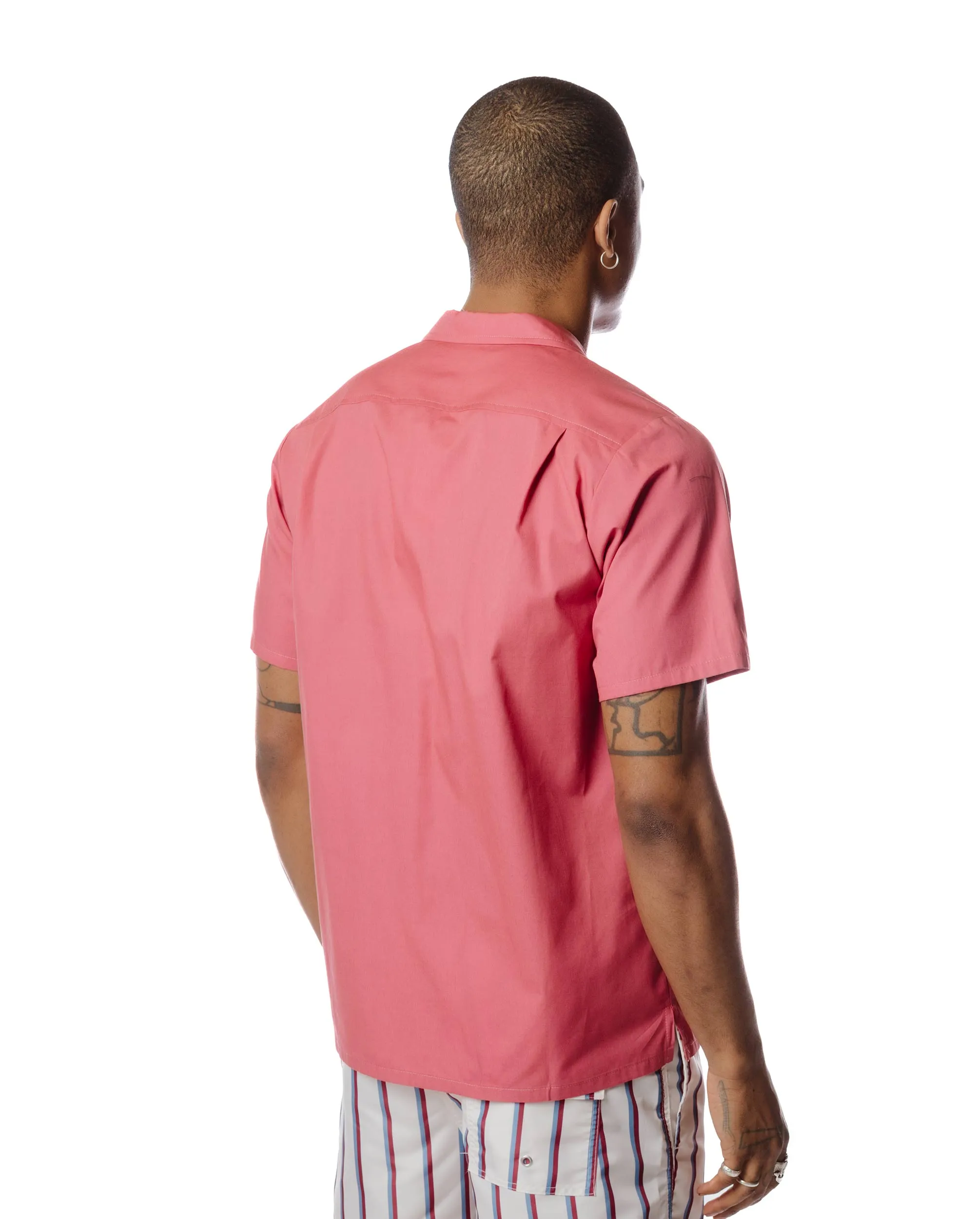 Bather Solid Mauvewood Traveler Camp Shirt sold by Lost & Found product image thumbnail 4