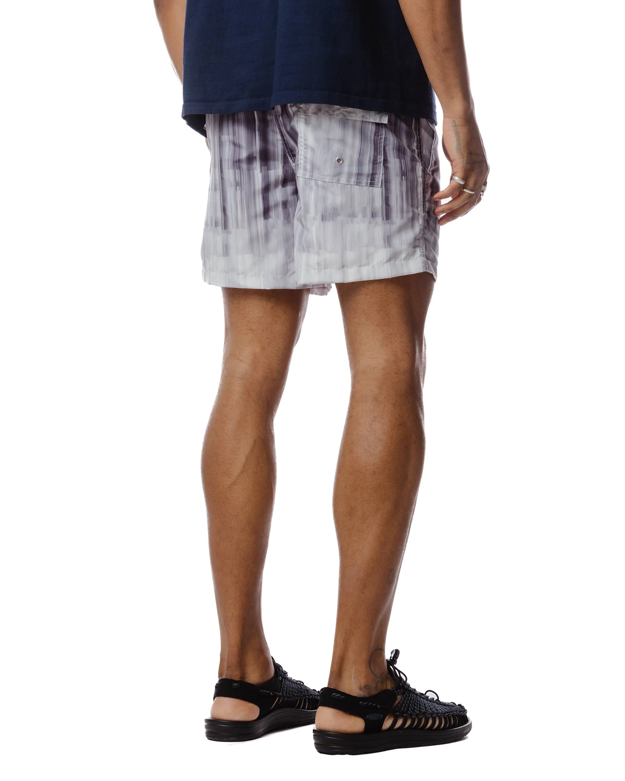 Bather Grey Glitch Swim Trunk sold by Lost & Found product image thumbnail 4