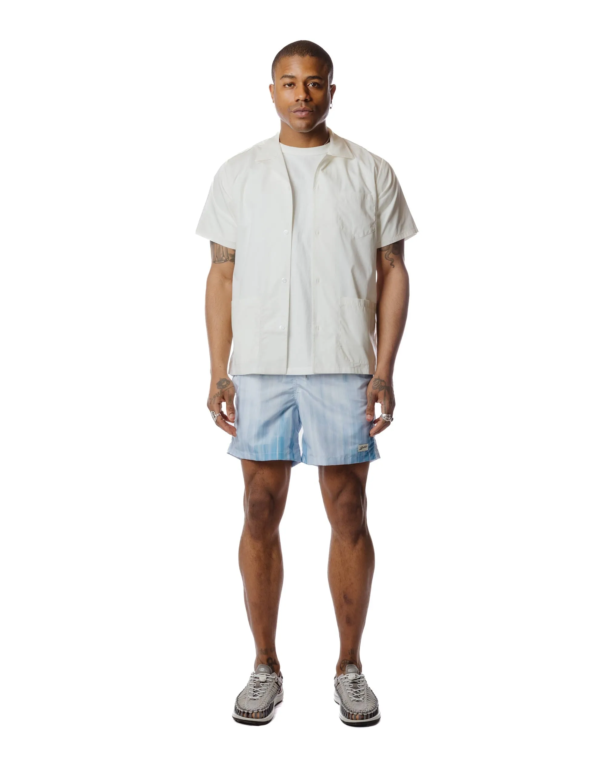 Bather Blue Glitch Swim Trunk sold by Lost & Found product image thumbnail 2