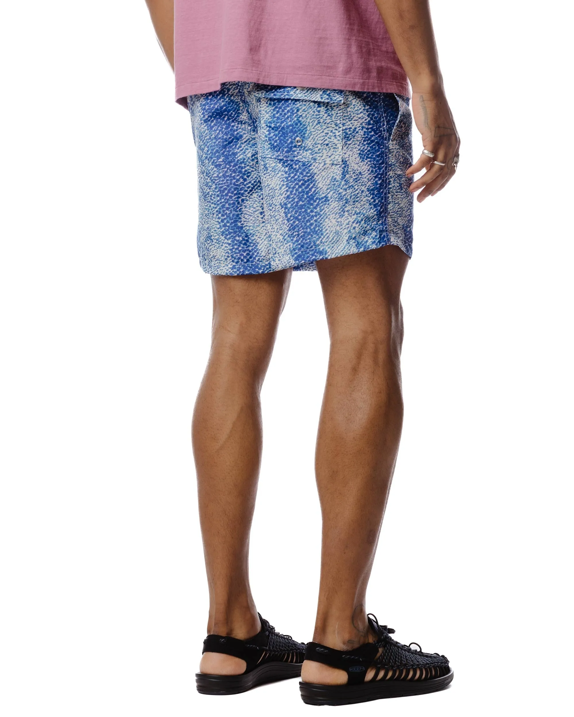 Bather Blue Painted Moss Swim Trunk sold by Lost & Found product image thumbnail 4