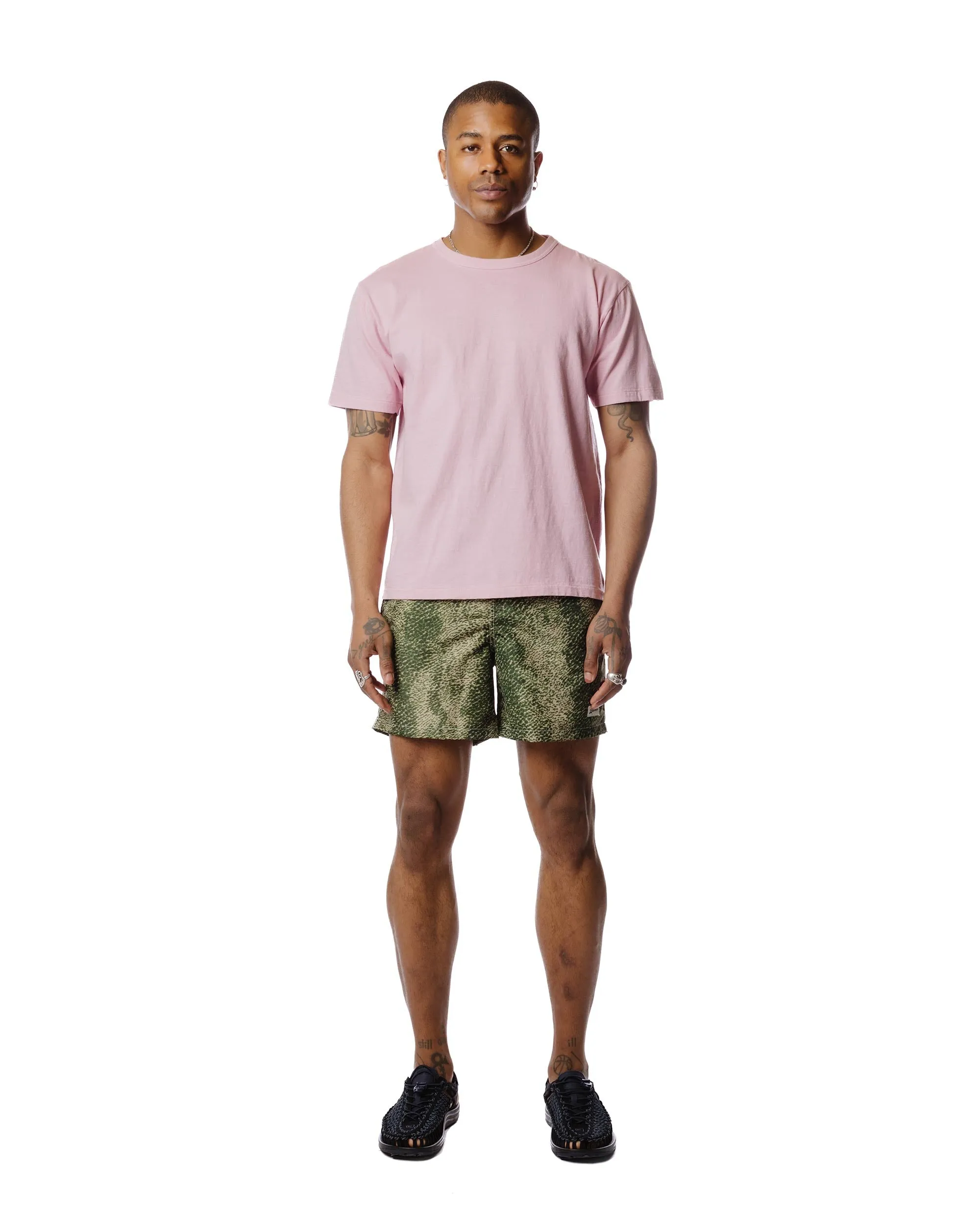 Bather Green Painted Moss Swim Trunk sold by Lost & Found product image thumbnail 2